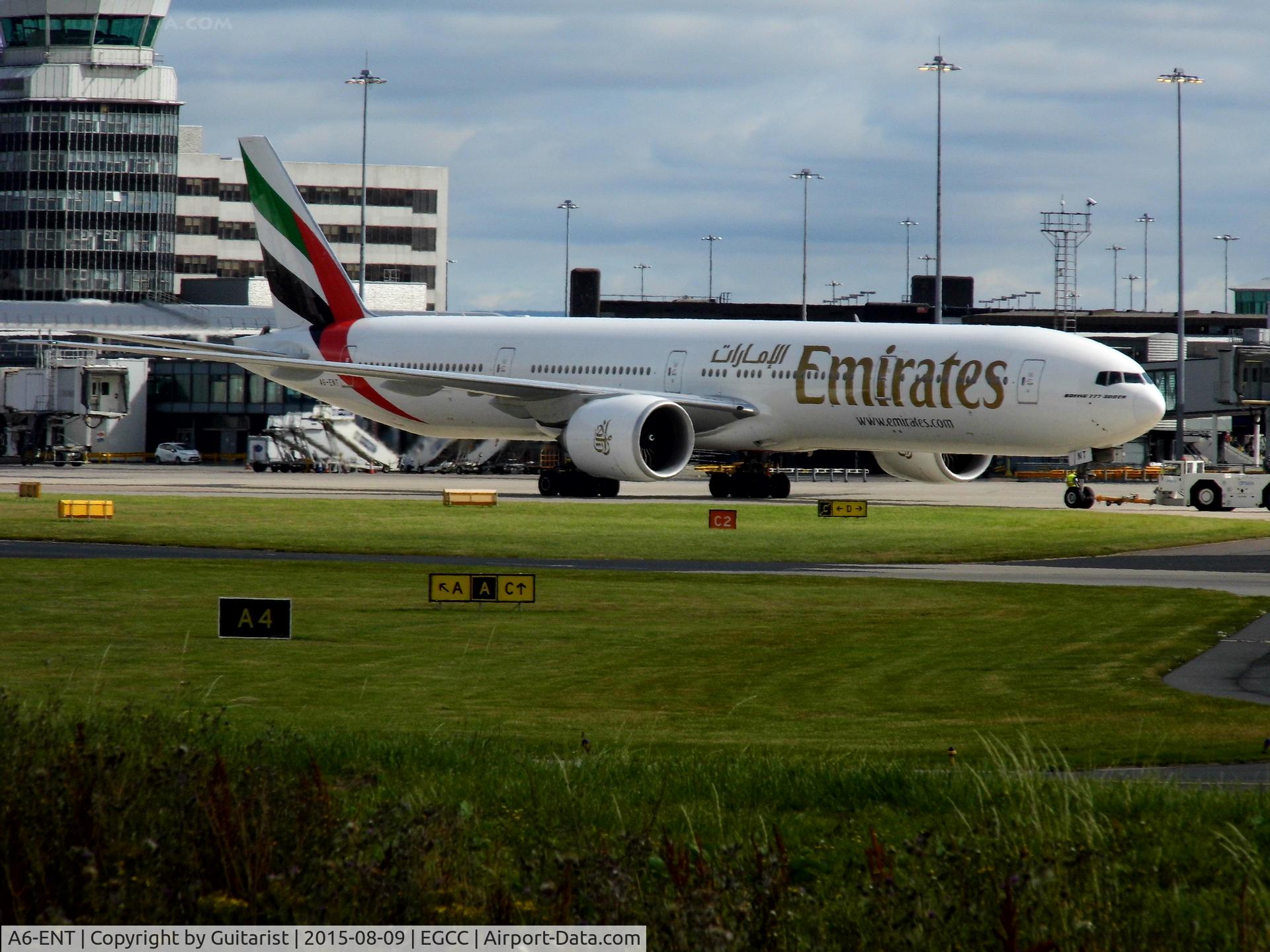 A6-ENT, 2014 Boeing 777-31H/ER C/N 41366, At Manchester