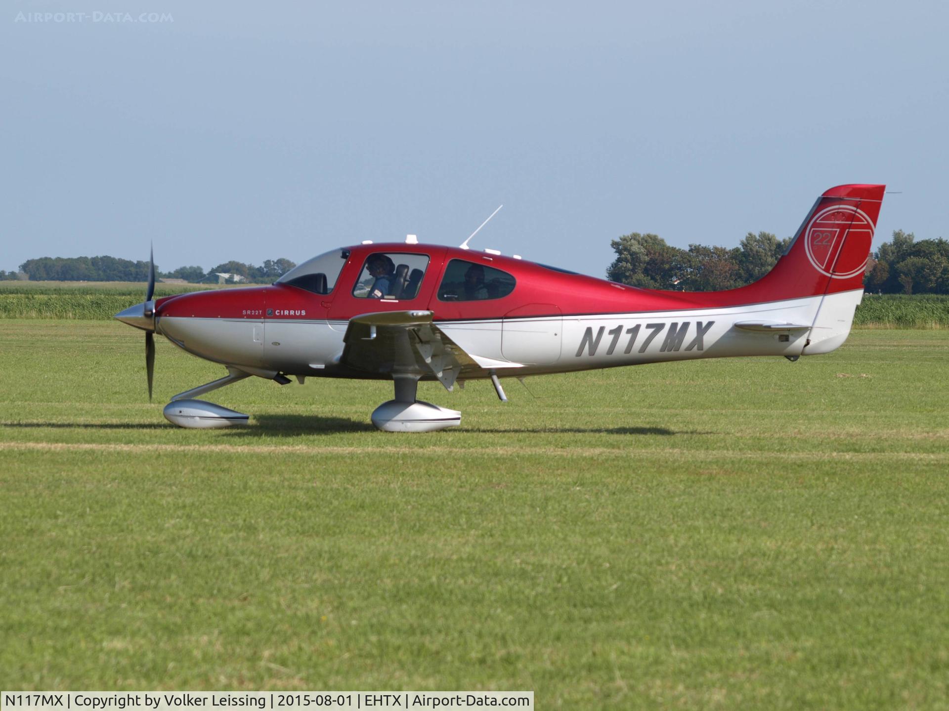N117MX, 2011 Cirrus SR22T C/N 0177, taxi to rwy after airshow
