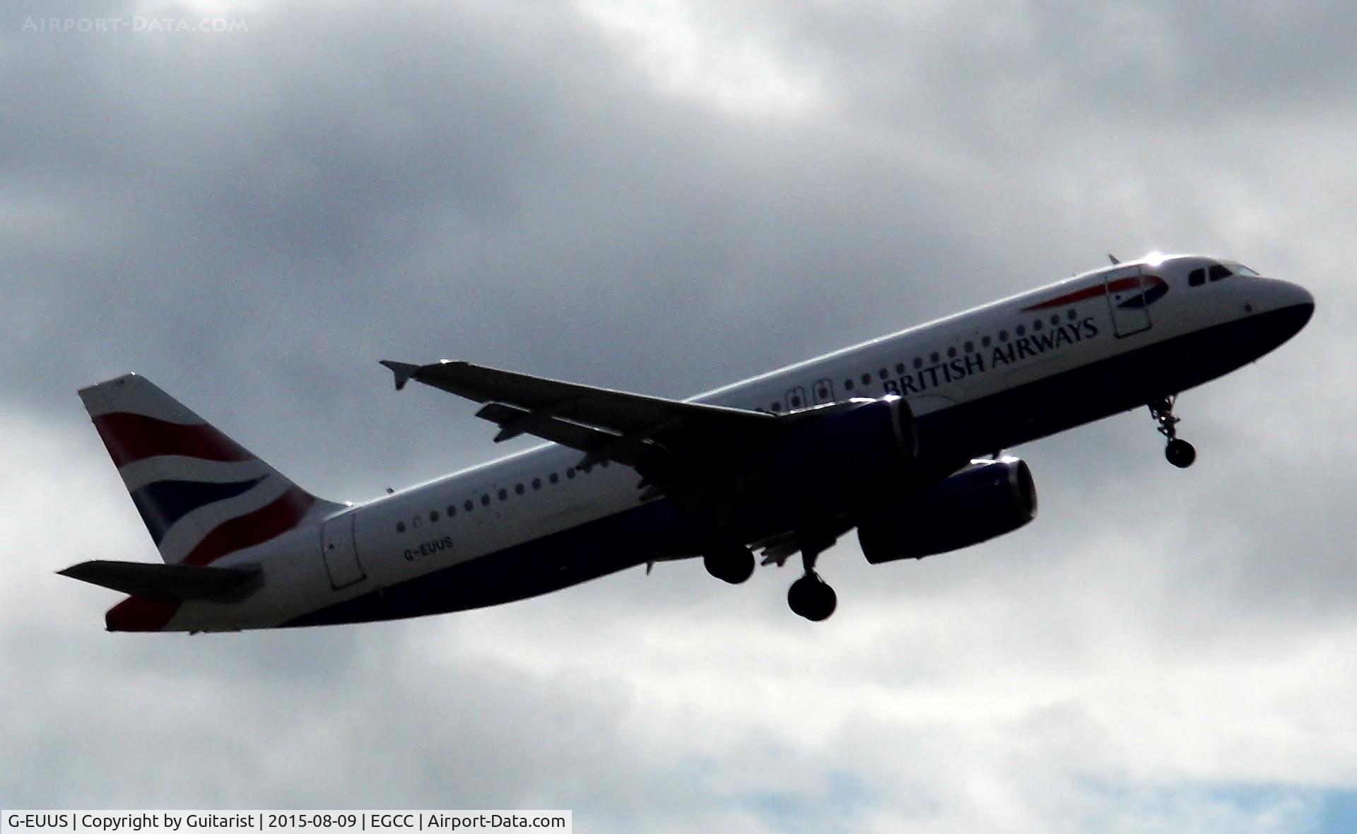 G-EUUS, 2007 Airbus A320-232 C/N 3301, At Manchester