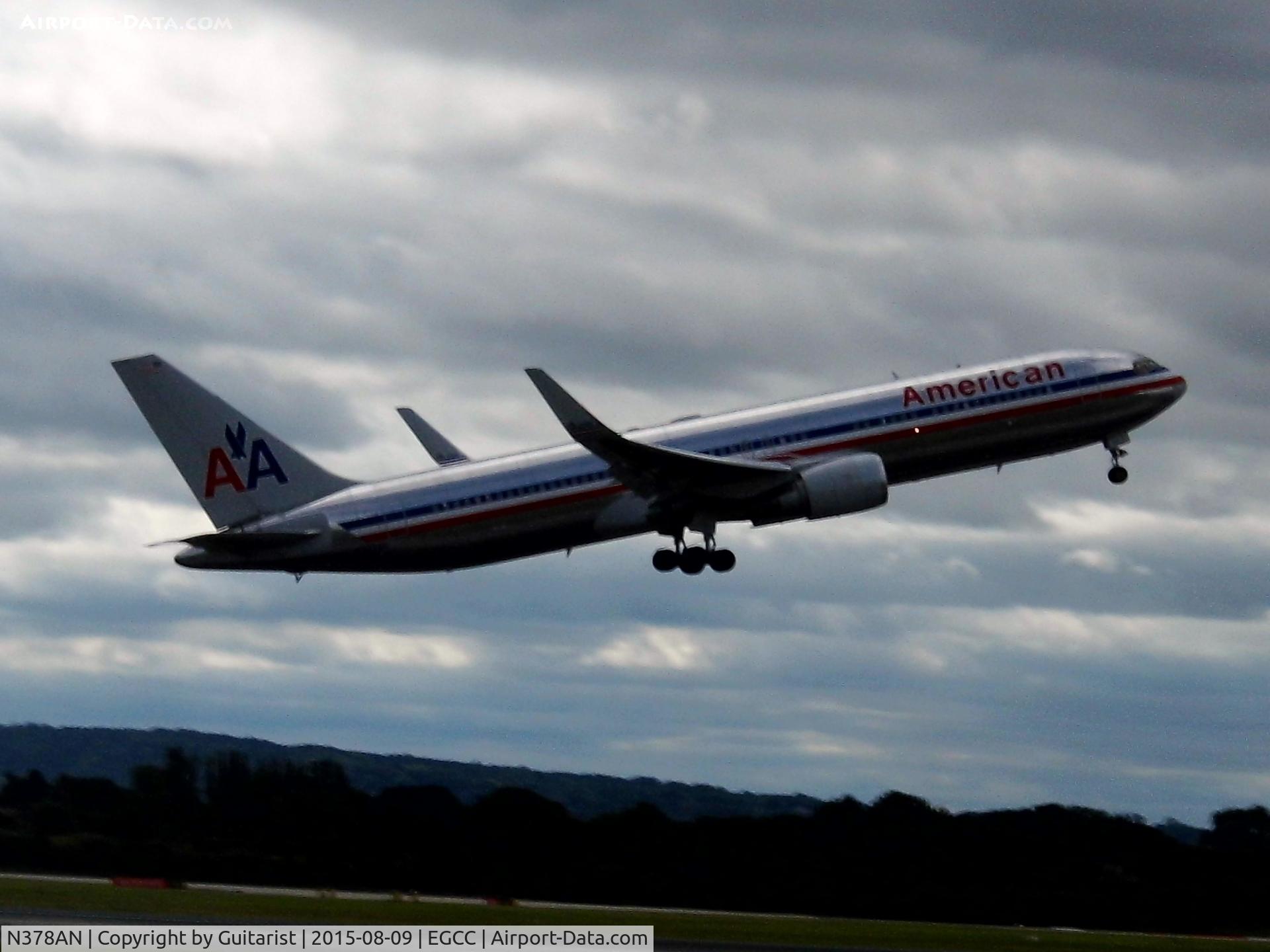 N378AN, 1992 Boeing 767-323/ER C/N 25447, At Manchester