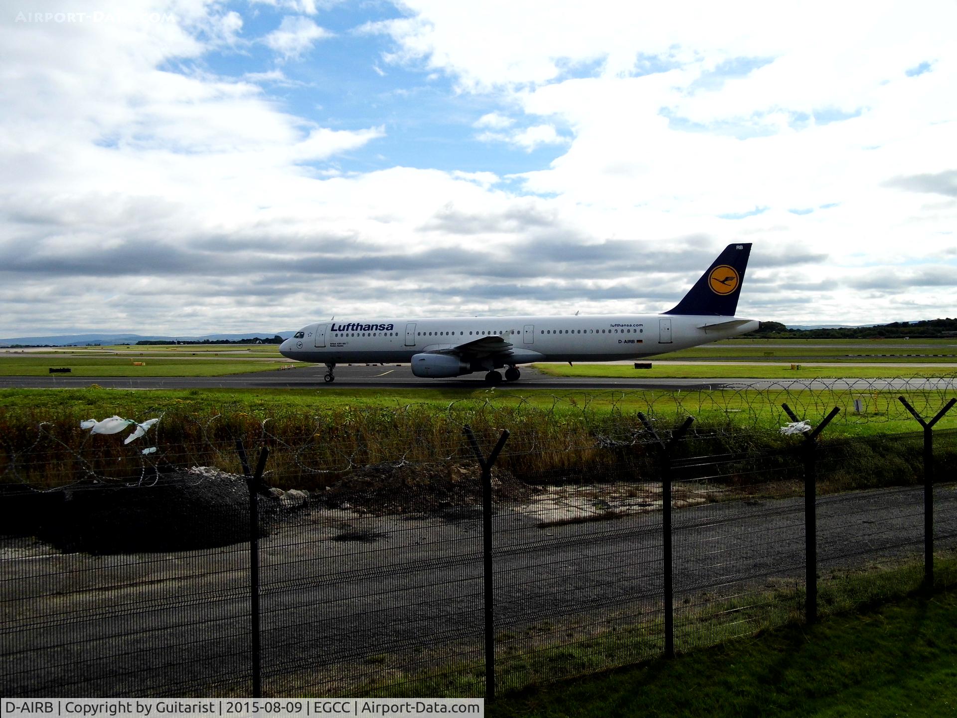 D-AIRB, 1993 Airbus A321-131 C/N 0468, At Manchester