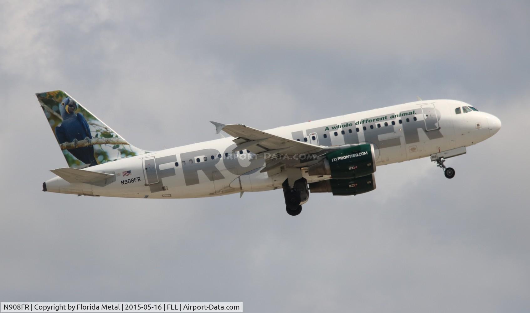 N908FR, 2002 Airbus A319-111 C/N 1759, Polly the Parrot