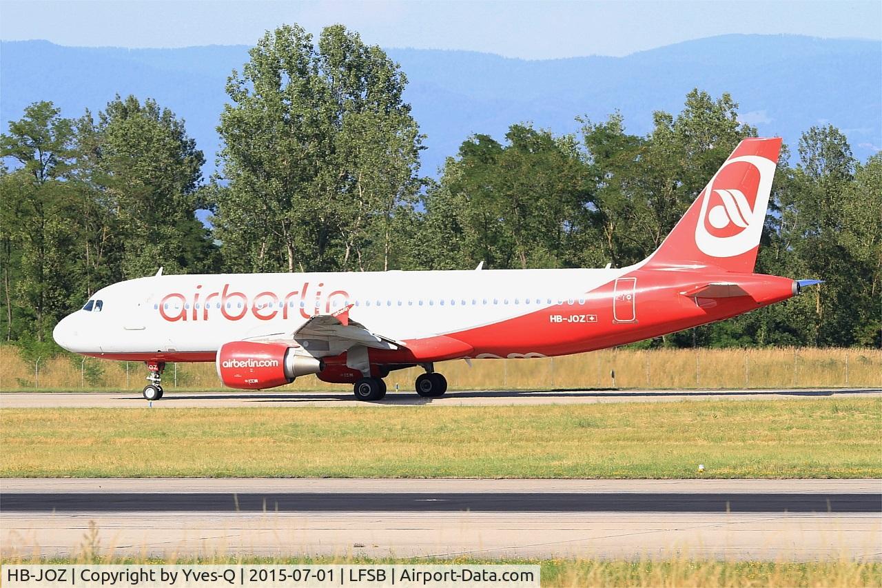 HB-JOZ, 2011 Airbus A320-214 C/N 4631, Airbus A320-214, Taxiing to holding point rwy 15, Bâle-Mulhouse-Fribourg airport (LFSB-BSL)