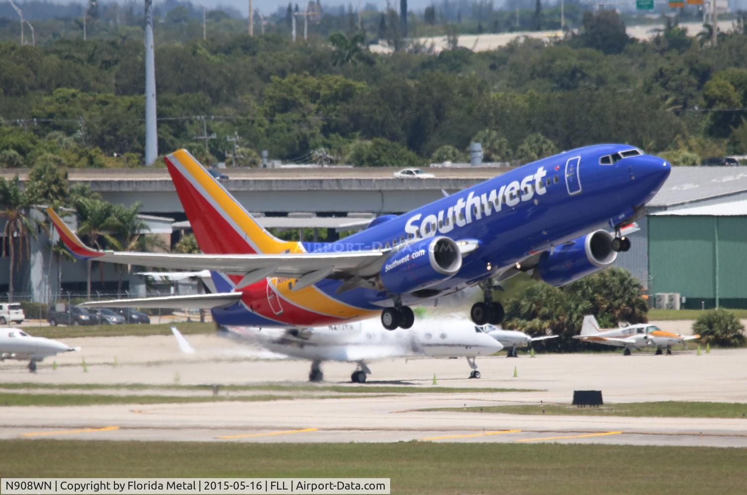 N908WN, 2008 Boeing 737-7H4 C/N 36620, Southwest