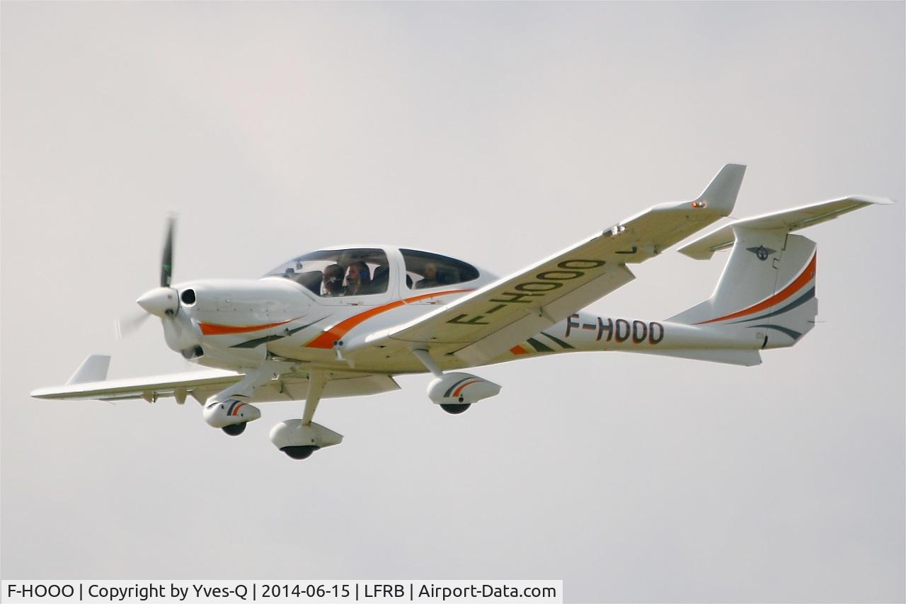 F-HOOO, 2013 Diamond DA-40 Diamond Star C/N D4.144, Diamond DA-40 Diamond Star, Short approach rwy 25L, Brest-Bretagne Airport (LFRB-BES)