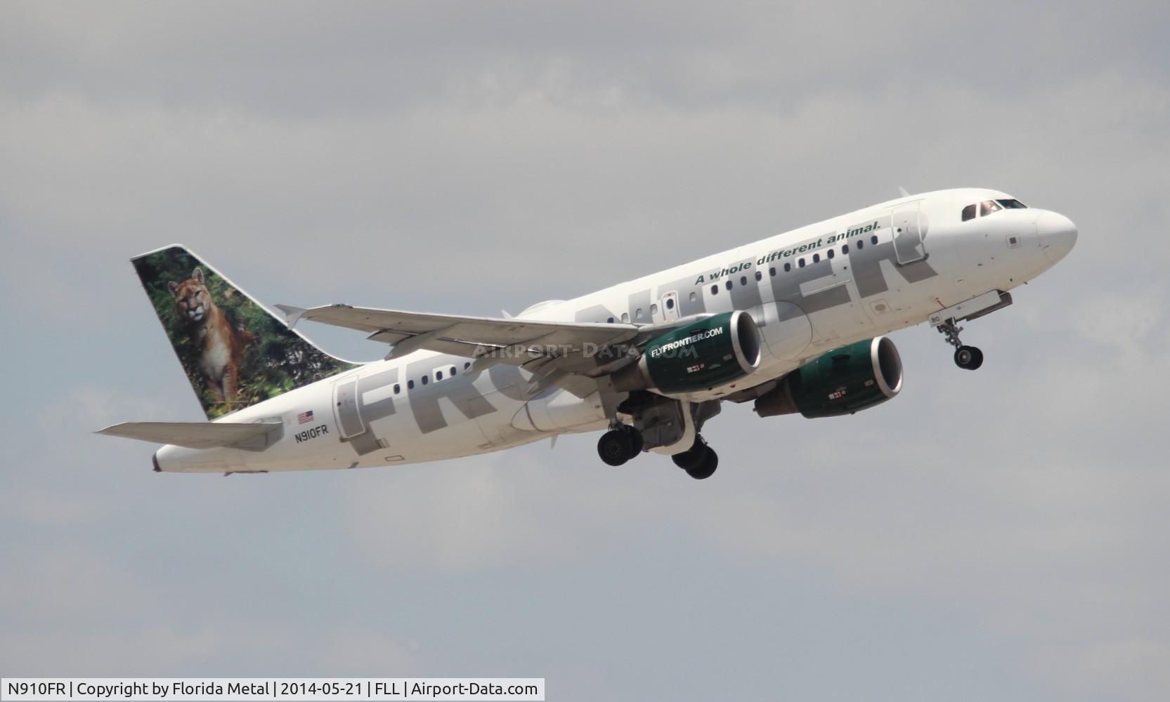 N910FR, 2002 Airbus A319-112 C/N 1781, Frontier