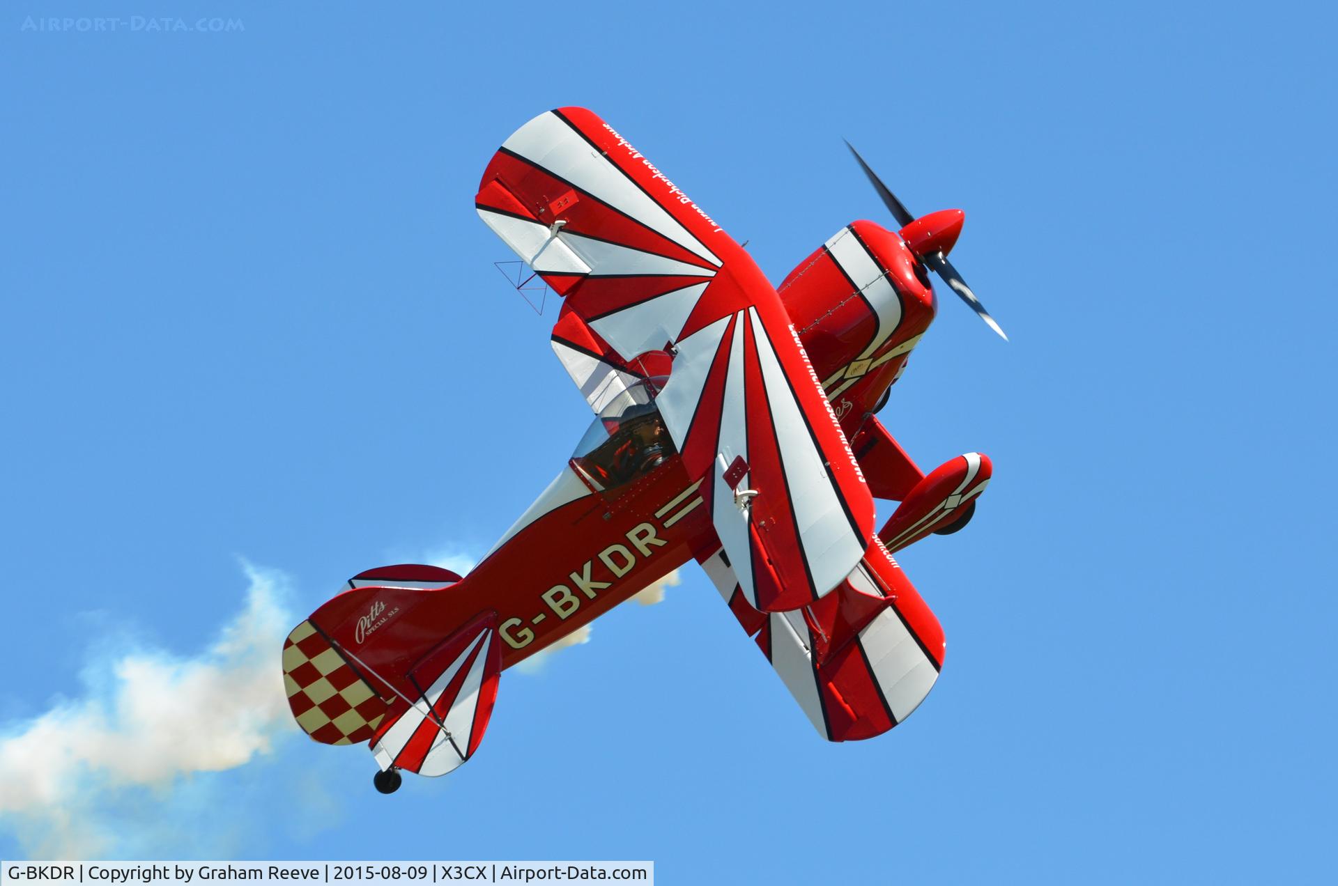 G-BKDR, 1982 Pitts S-1S Special C/N PFA 009-10654, At Northrepps.