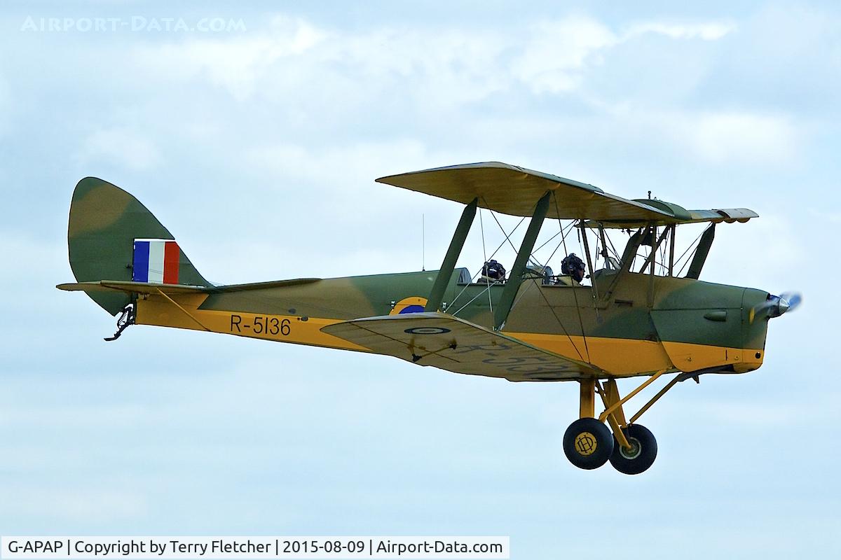 G-APAP, 1940 De Havilland DH-82A Tiger Moth II C/N 83018, G-APAP (R5136), 1940 De Havilland DH-82A, c/n: 83018 at Darley Moor