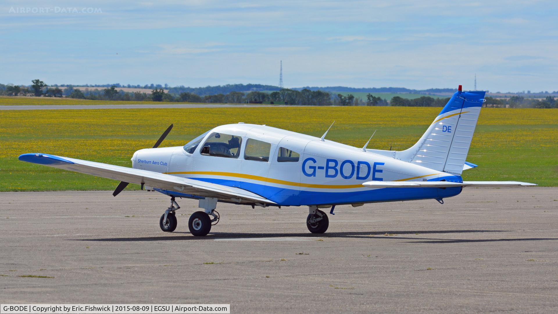 G-BODE, 1988 Piper PA-28-161 Cherokee Warrior II C/N 2816039, 1. G-BODE visiting The Imperial War Museum, Duxford, Cambridgeshire.