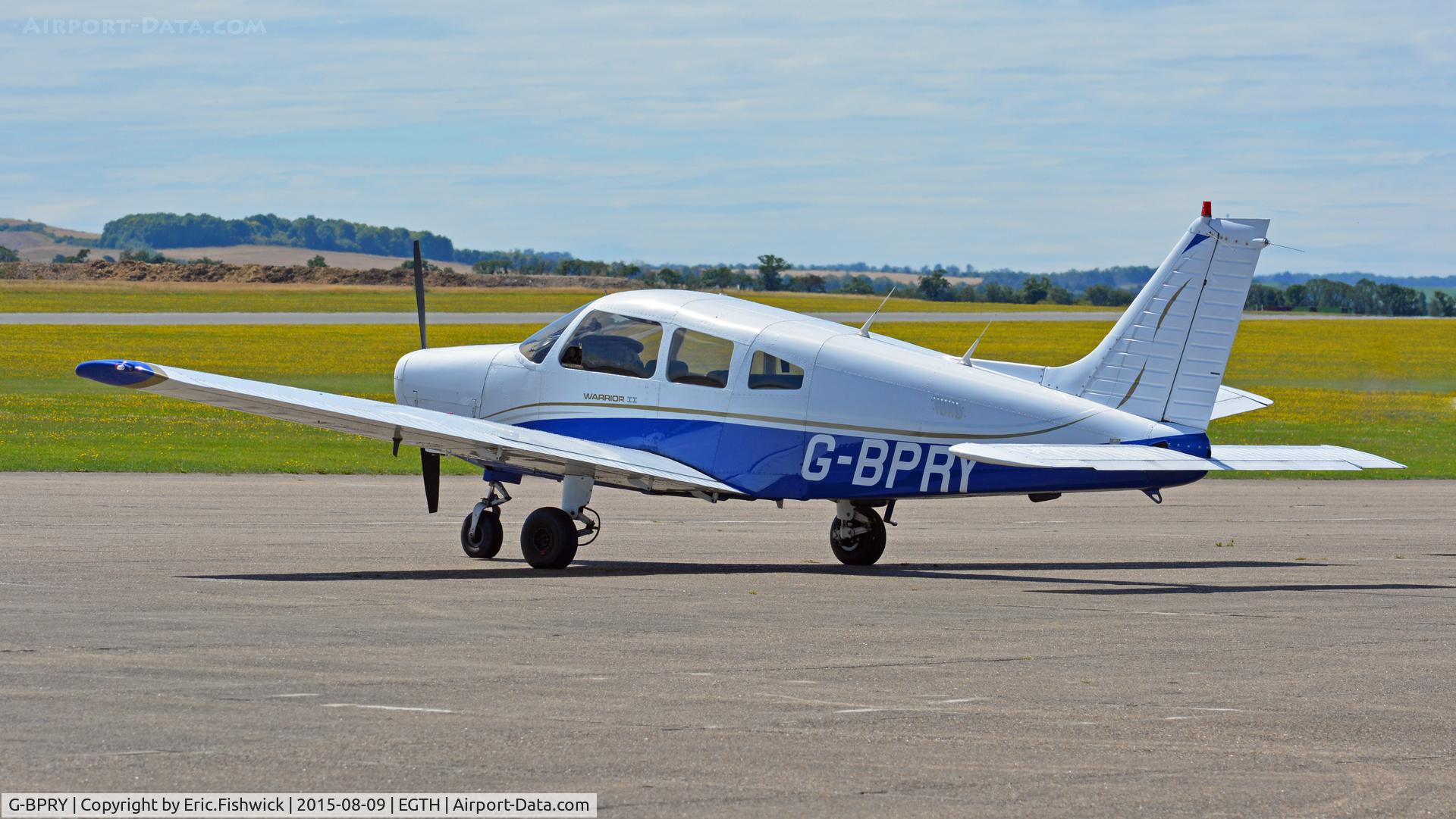 G-BPRY, 1984 Piper PA-28-161 Cherokee Warrior II C/N 28-8416120, 1. G-BPRY visiting The Imperial War Museum, Duxford, Cambridgeshire.