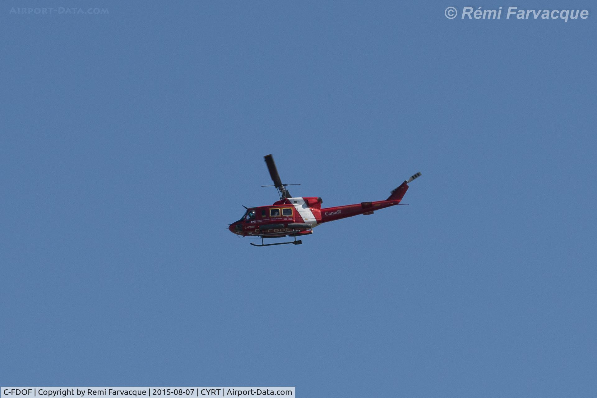 C-FDOF, 1972 Bell 212 C/N 30536, Flying out @ 1318h.