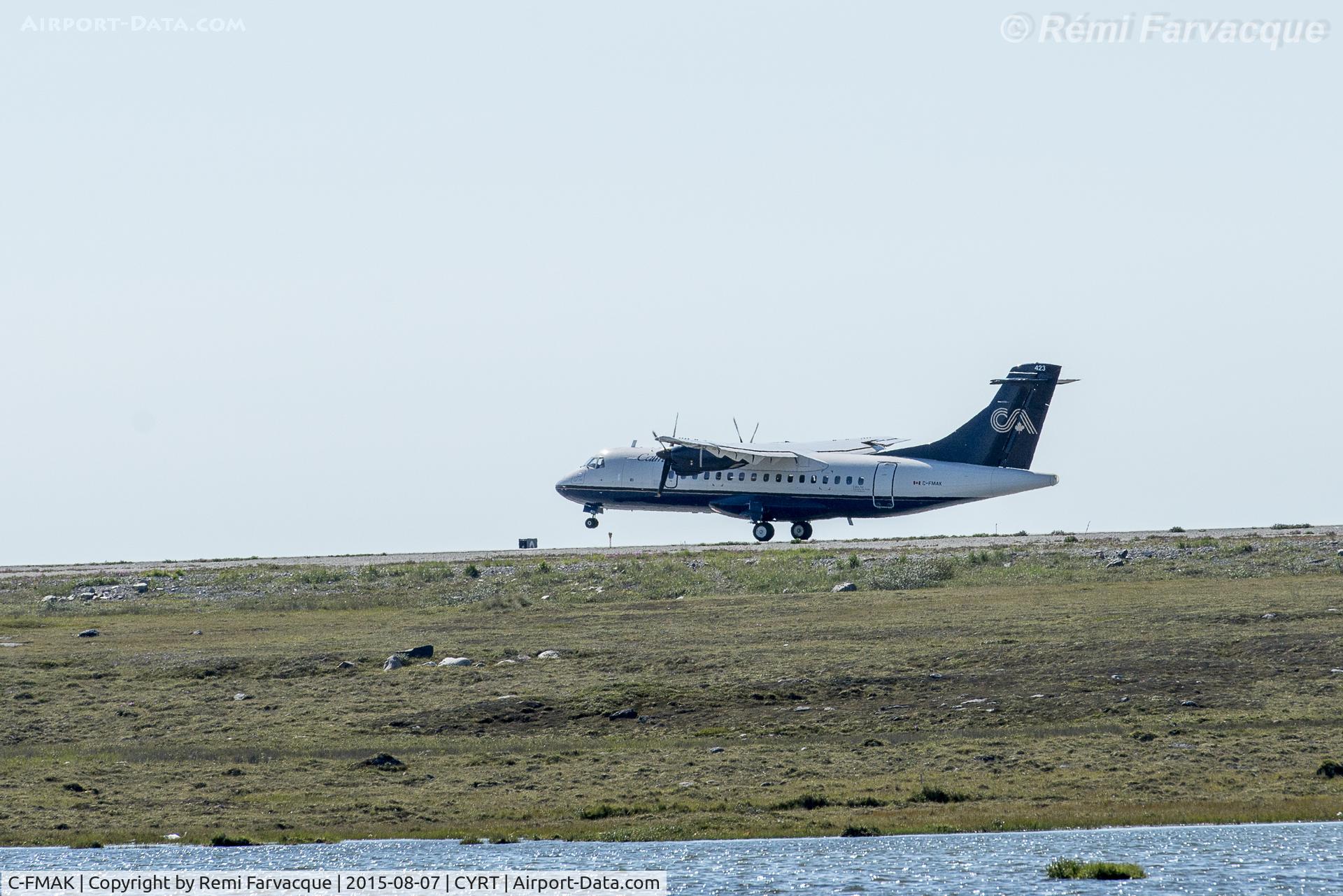 C-FMAK, 1989 ATR 42-320 C/N 142, Taking off eastward on runway @ 13012h.