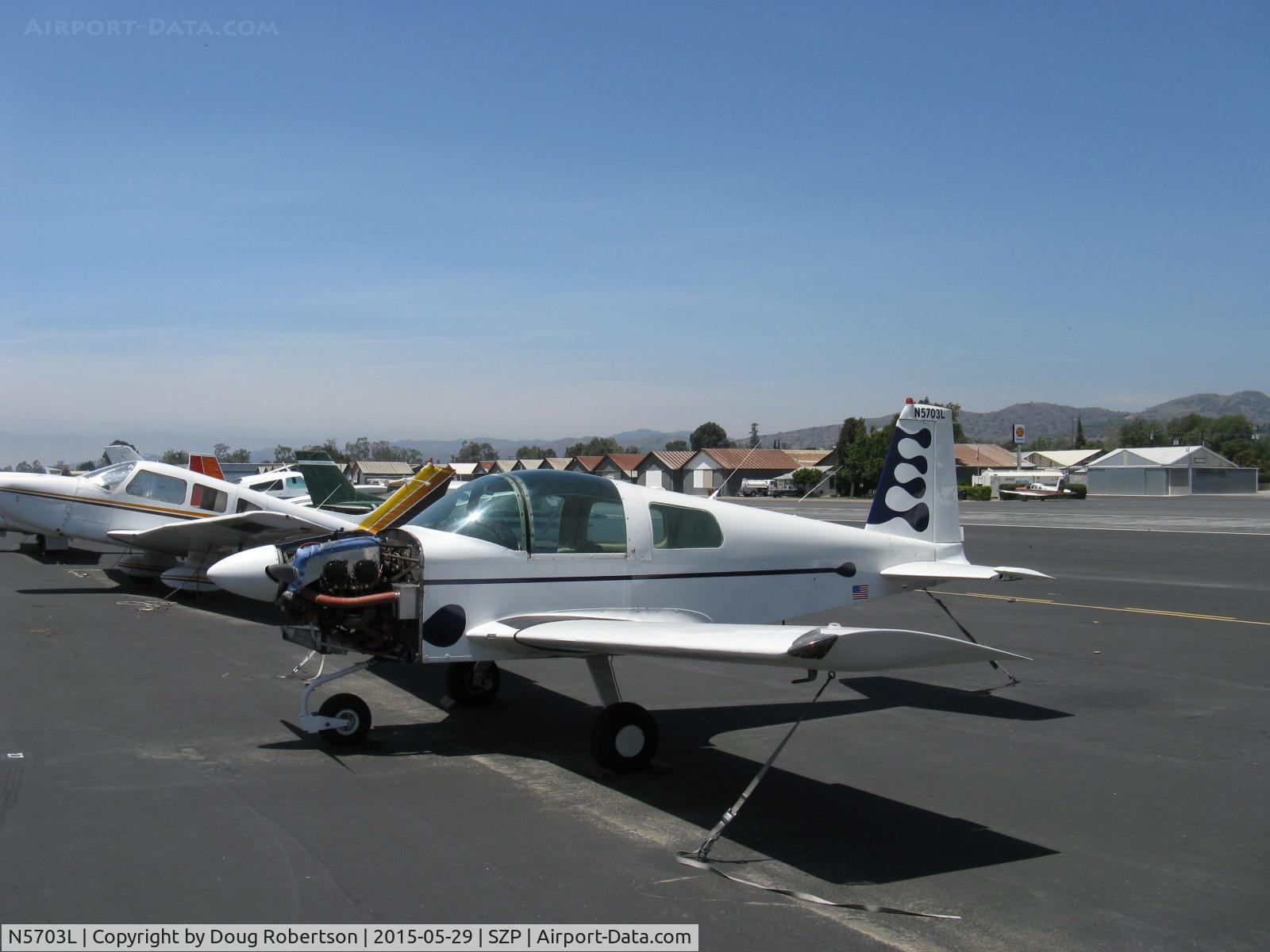 N5703L, 1969 American AA-1 Yankee C/N AA1-0103, 1969 American Aviation AA-1 YANKEE CLIPPER, Lycoming O-235 108 Hp, un-cowled