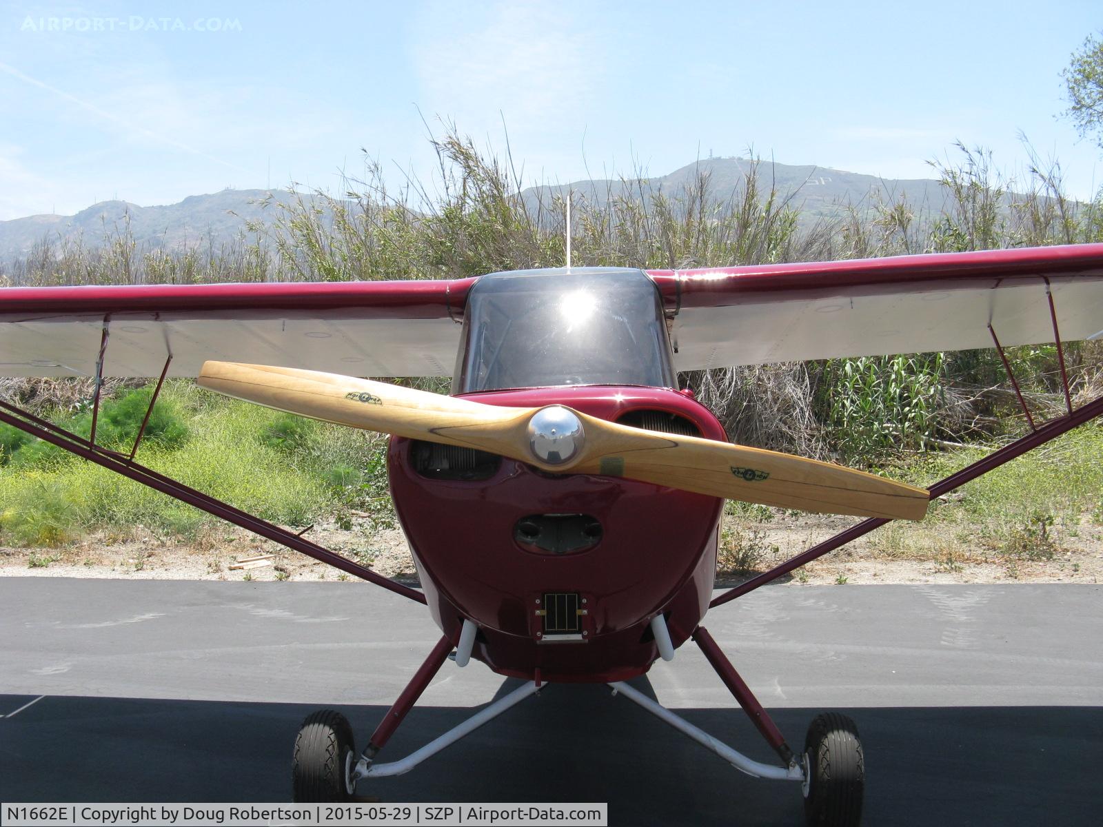 N1662E, 1946 Aeronca 7DC C/N 7AC-5228, 1946 Aeronca 7DC CHAMPION, Continental C90 90 Hp upgrade from original C85, Restricted class, chrome spinner on wood prop