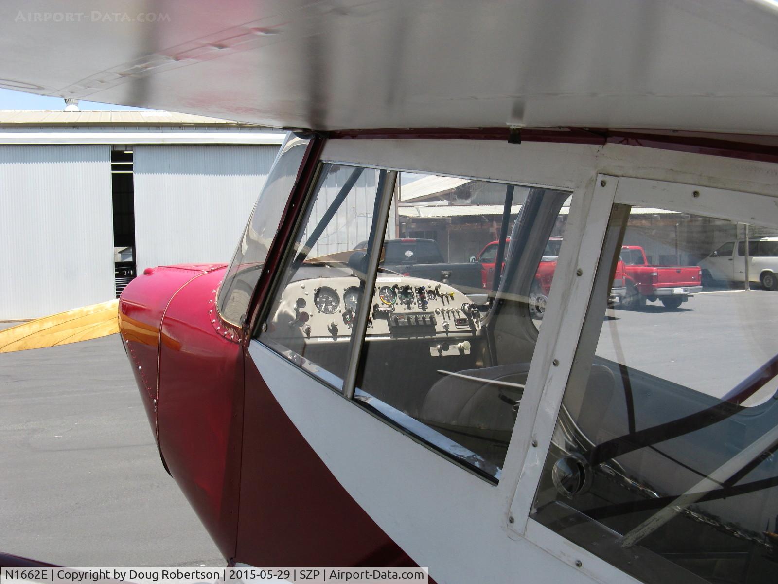 N1662E, 1946 Aeronca 7DC C/N 7AC-5228, 1946 Aeronca 7DC CHAMPION, Continental C90 90 Hp upgrade from original C85, Restricted class, panel