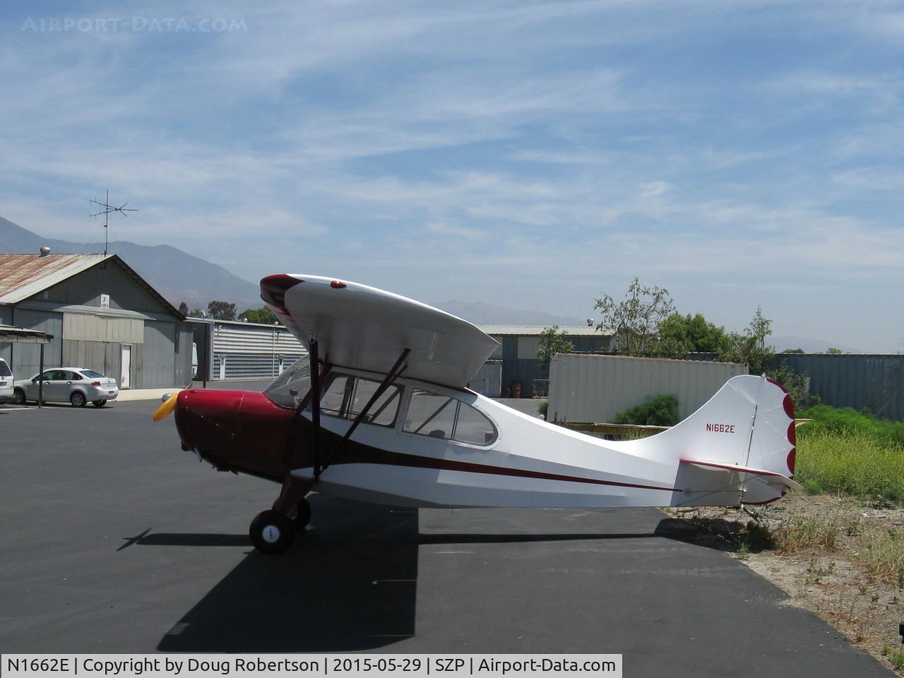 N1662E, 1946 Aeronca 7DC C/N 7AC-5228, 1946 Aeronca 7DC CHAMPION, Continental C90 90 Hp upgrade from original C85, Restricted class, a fine looking 69 year old airplane.
