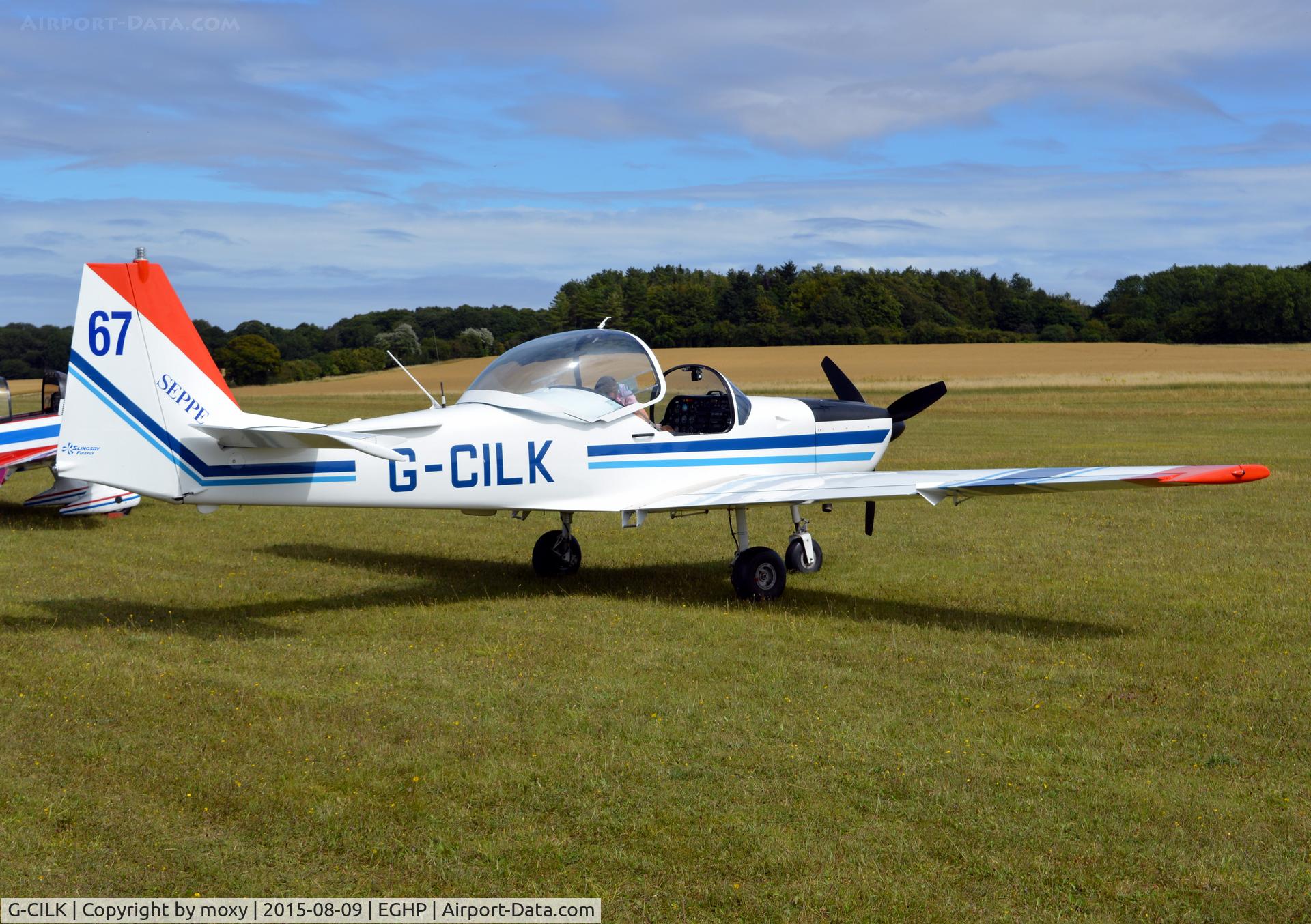 G-CILK, 1987 Slingsby T-67M-200 Firefly C/N 2040, Slingsby T67M-200 Firefly at Popham. Ex PH-KAU.