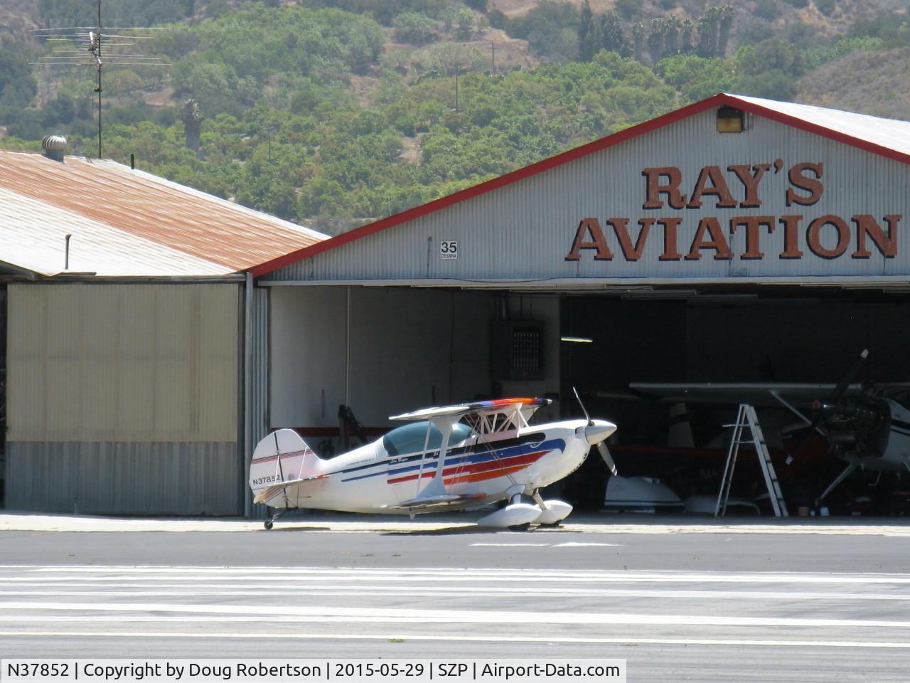 N37852, 1981 Christen Eagle II C/N 0001 (N37852), 1981 Christen EAGLE II, Lycoming IO-360 A&C 200 Hp, at RAY'S AVIATION ramp. Experimental class aerobatic