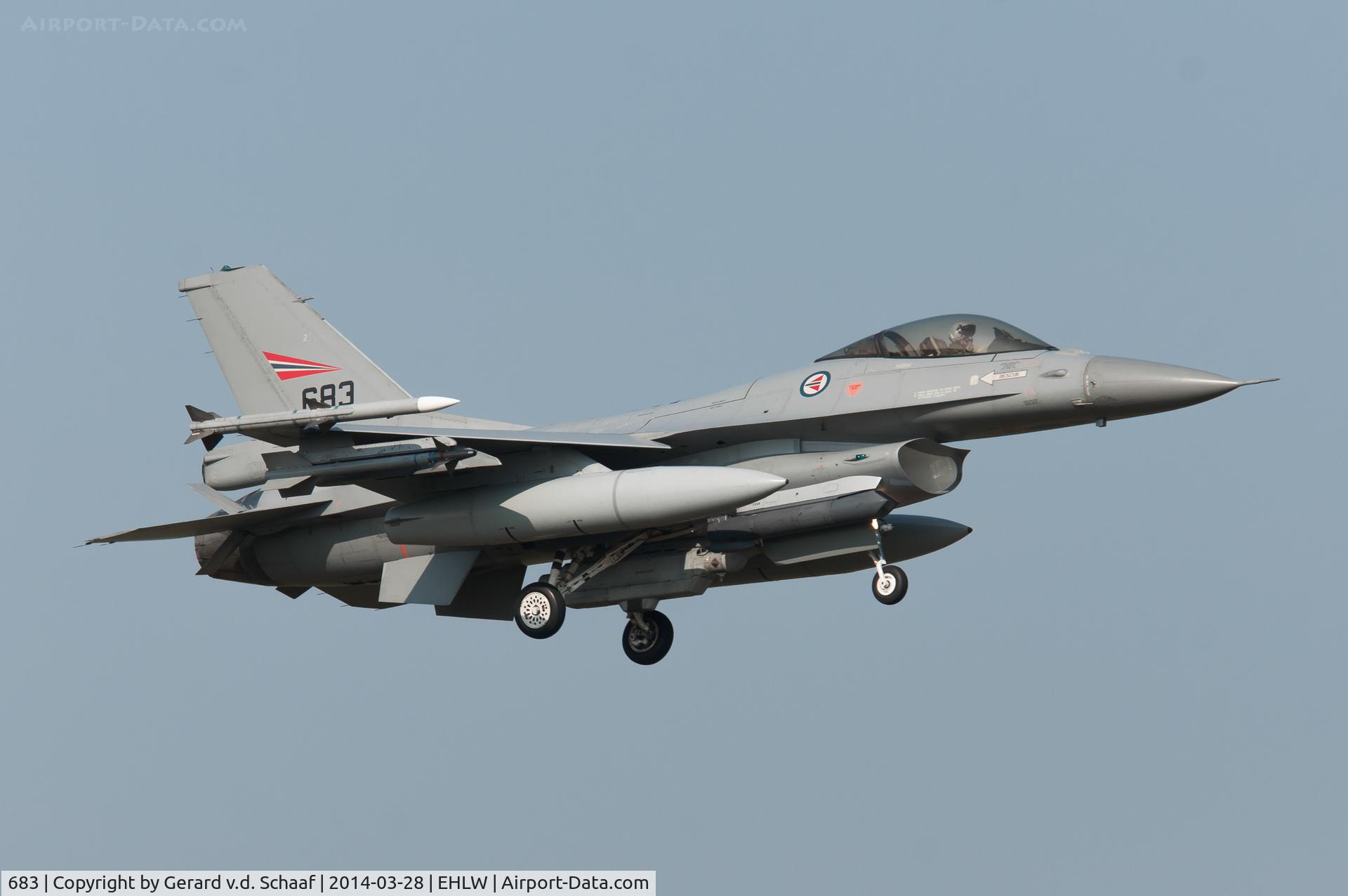 683, General Dynamics F-16AM Fighting Falcon C/N 6K-55, Leeuwarden, March 2014
