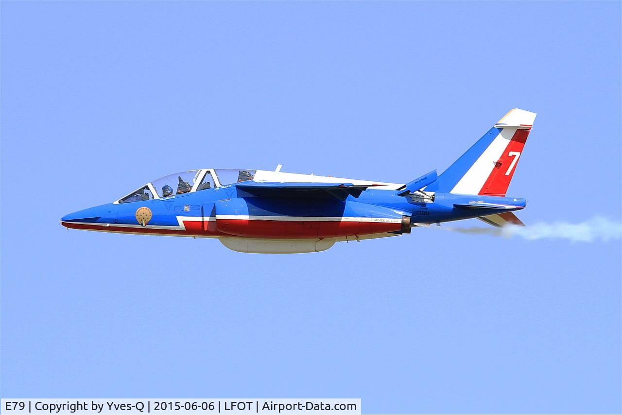 E79, Dassault-Dornier Alpha Jet E C/N E79, Dassault-Dornier Alpha Jet E (F-TENA), Athos 07 of Patrouille de France 2015, On display, Tours Air Base 705 (LFOT-TUF) Air show 2015