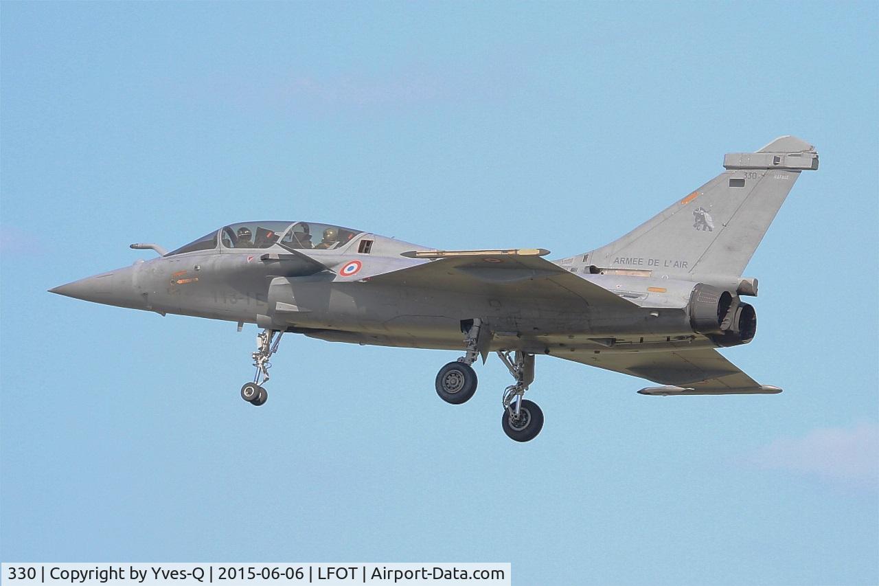 330, 2008 Dassault Rafale B C/N 330, Dassault Rafale B, Short approach rwy 02, Tours Air Base 705 (LFOT-TUF) Air show 2015