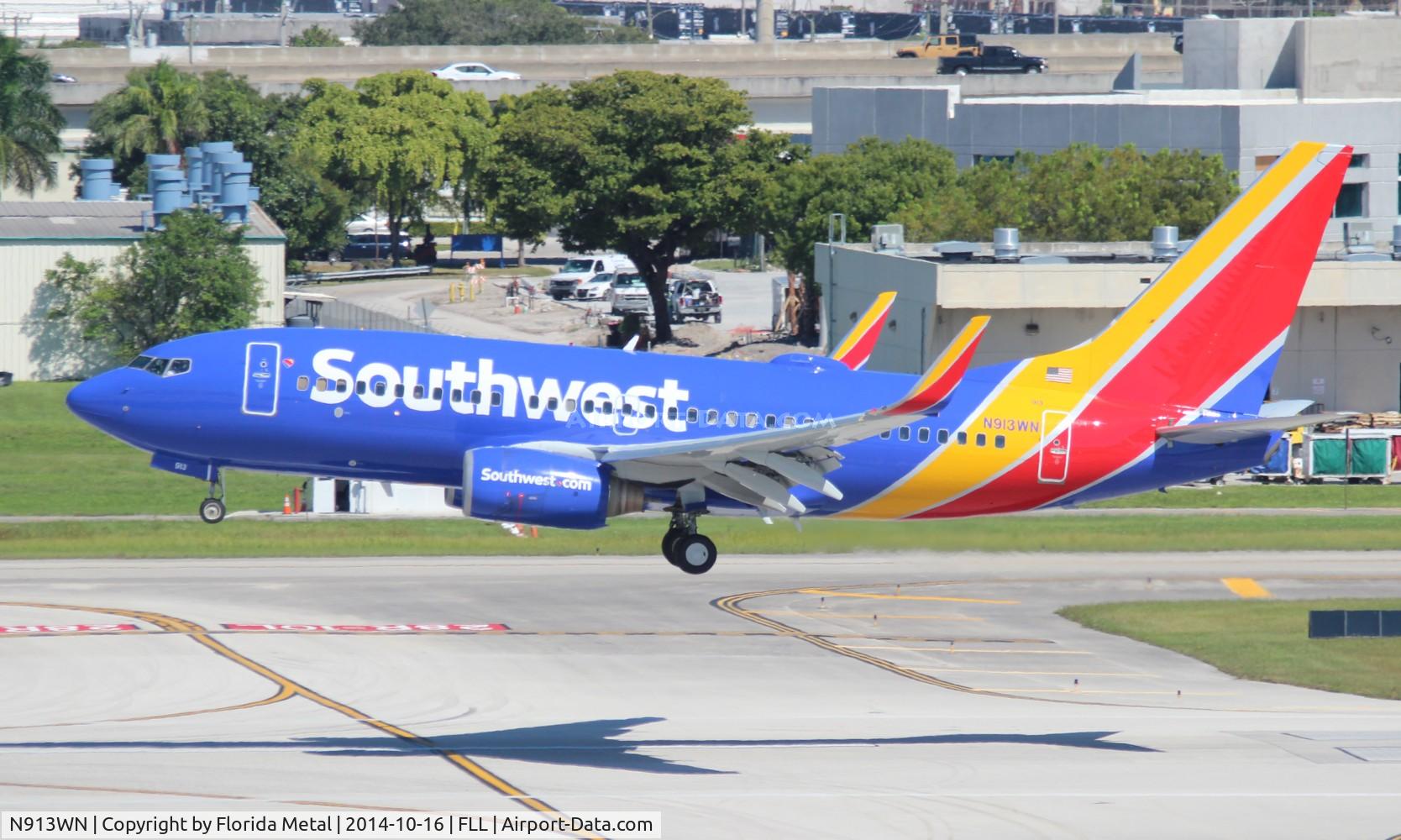 N913WN, 2008 Boeing 737-7H4 C/N 29840, Southwest