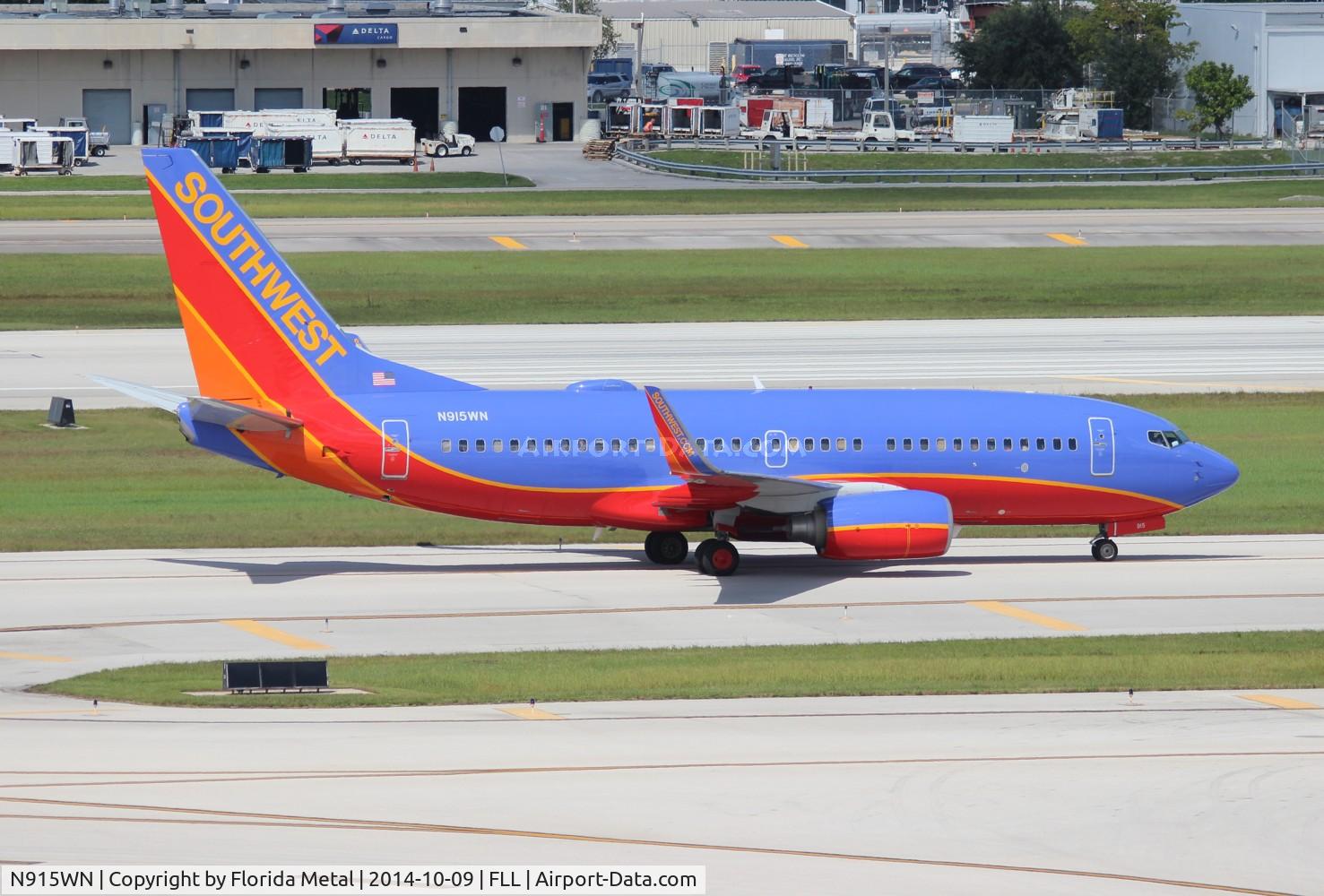 N915WN, 2008 Boeing 737-7H4 C/N 36888, Southwest