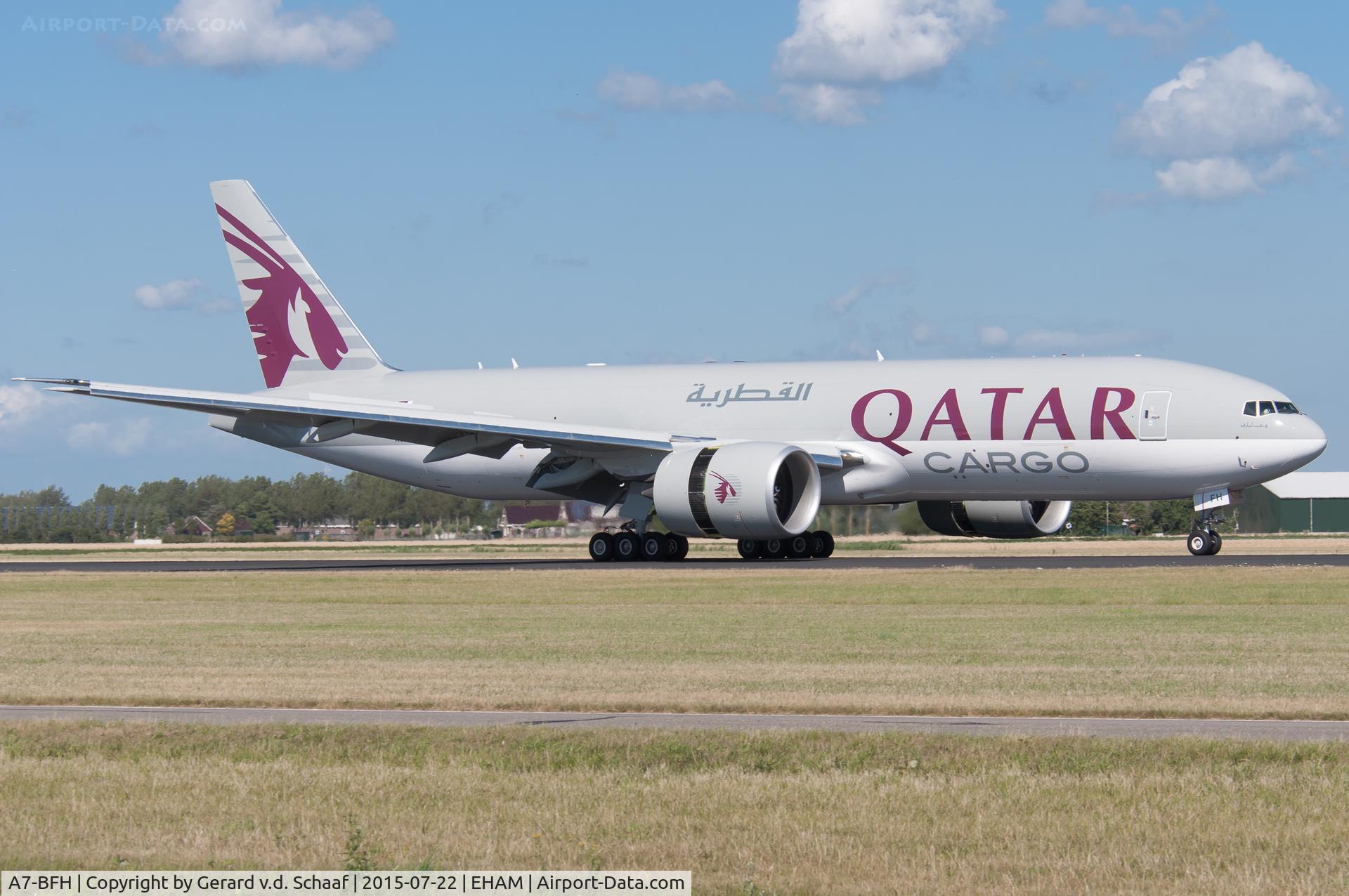A7-BFH, 2015 Boeing 777-FDZ C/N 42298, Schiphol, July 2015
