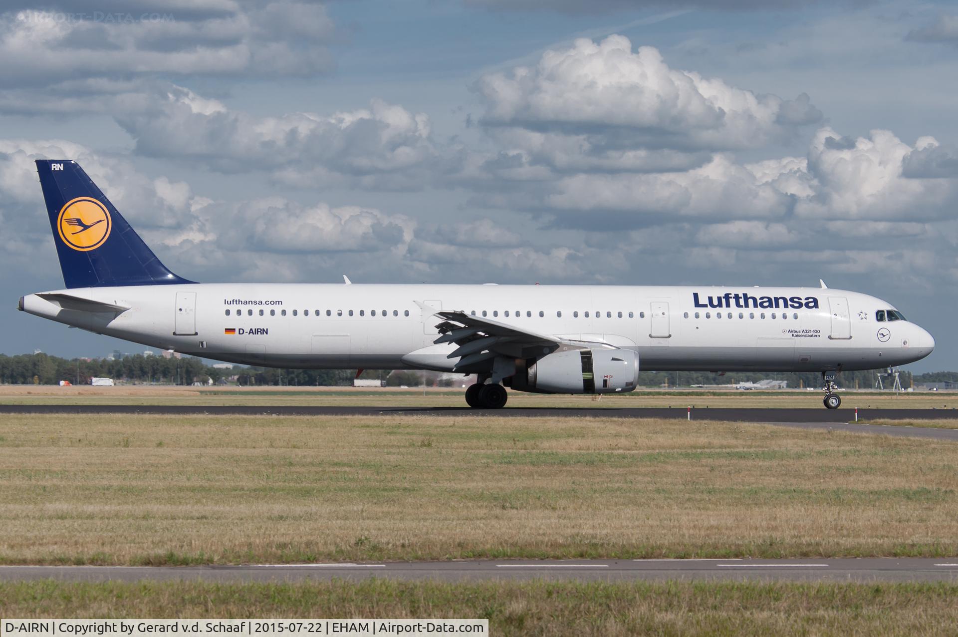 D-AIRN, 1995 Airbus A321-131 C/N 0560, Schiphol, July 2015