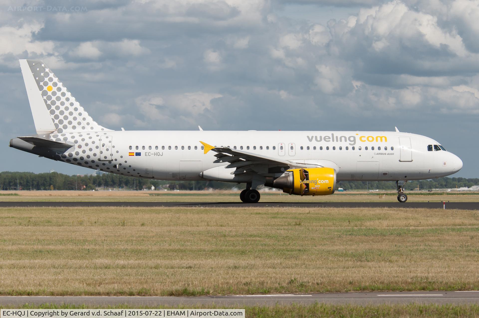 EC-HQJ, 2001 Airbus A320-214 C/N 1430, Schiphol, July 2015