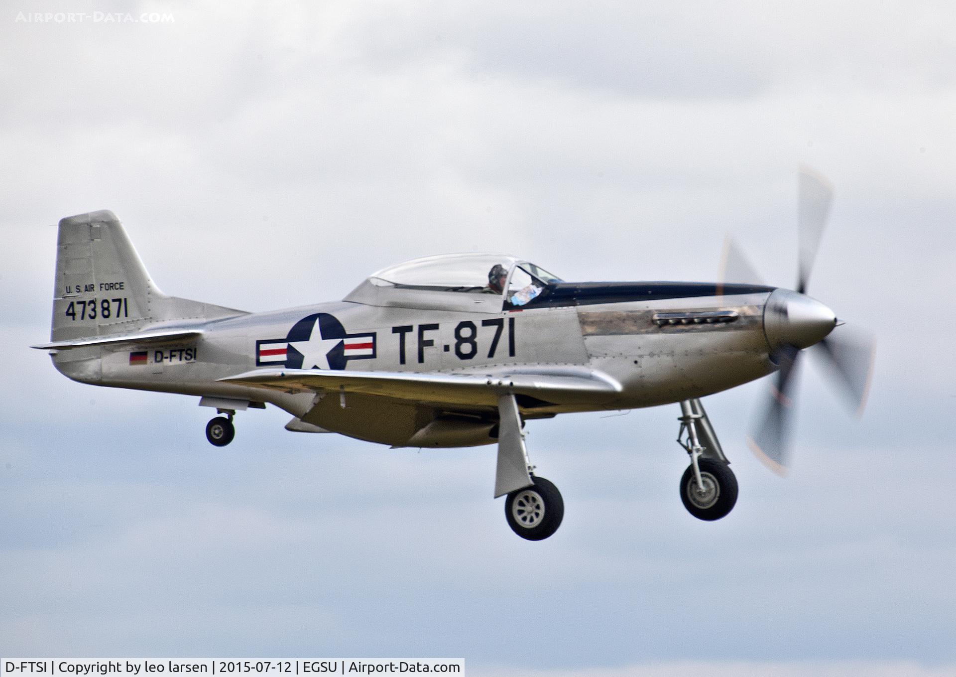 D-FTSI, North American TF-51D Mustang C/N 122-40411, Duxford 12.7.15