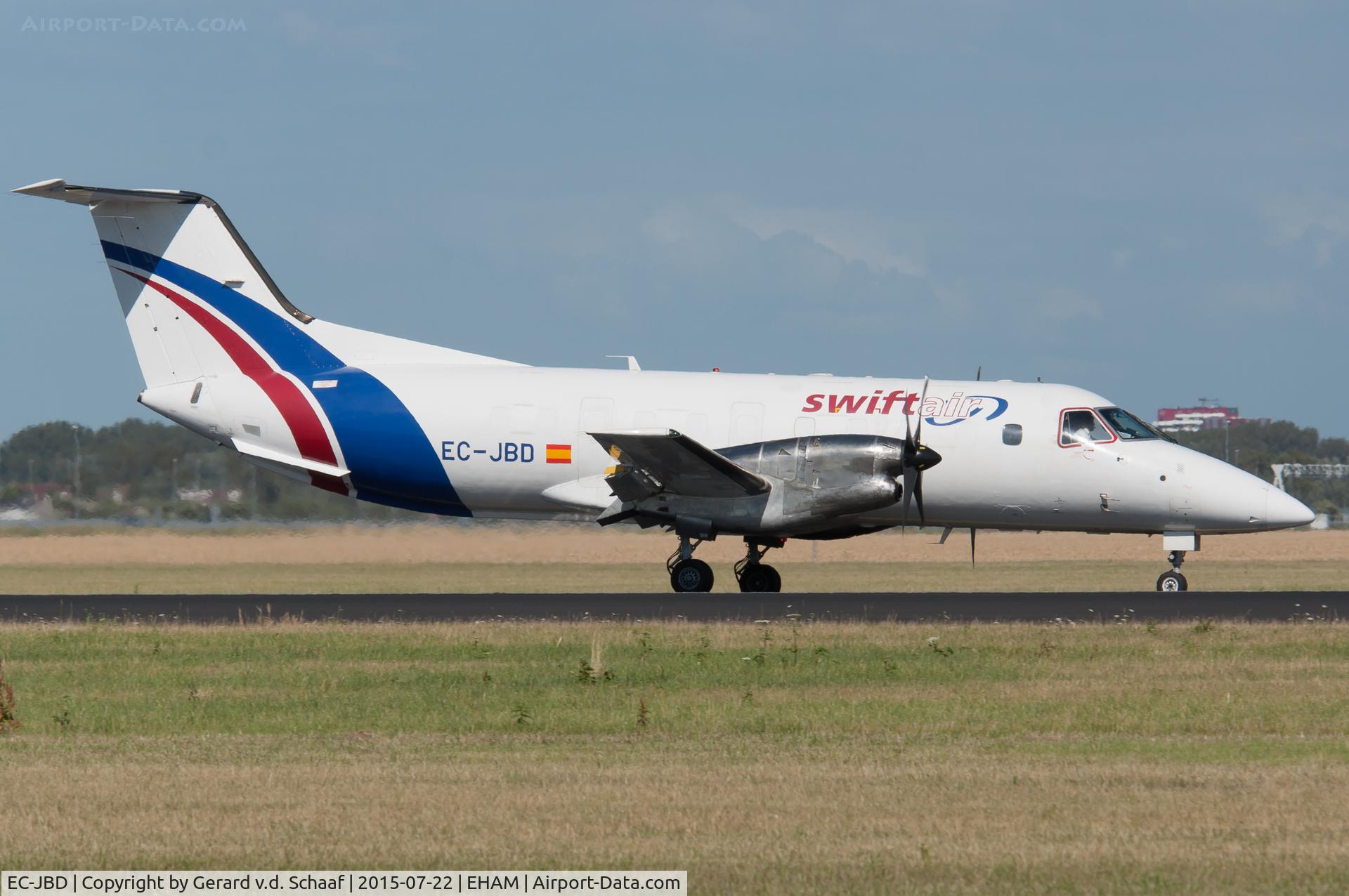 EC-JBD, 1986 Embraer EMB-120ER Brasilia C/N 120012, Schiphol, July 2015