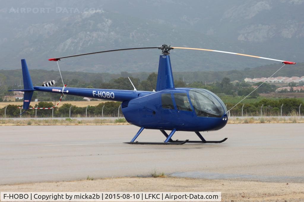 F-HOBO, 2005 Robinson R44 Raven II C/N 10746, Parked
