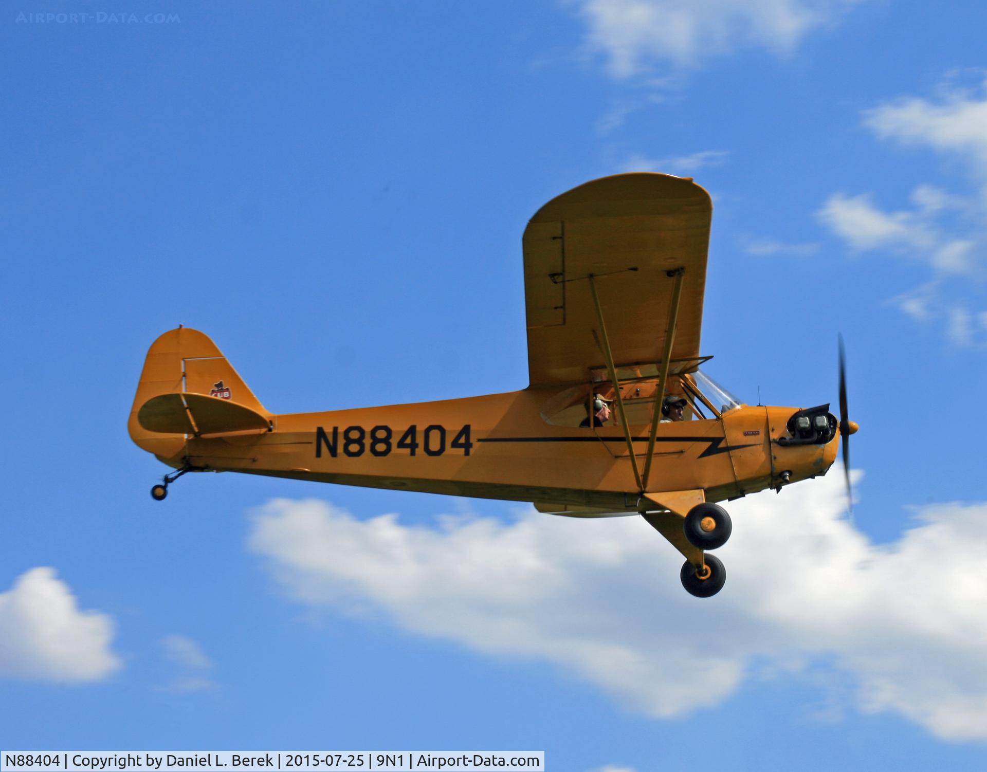 N88404, 1946 Piper J3C-65 Cub C/N 16022, This beautiful 1946-vintage Cub has long left the turf runway at Van Sant Airport.