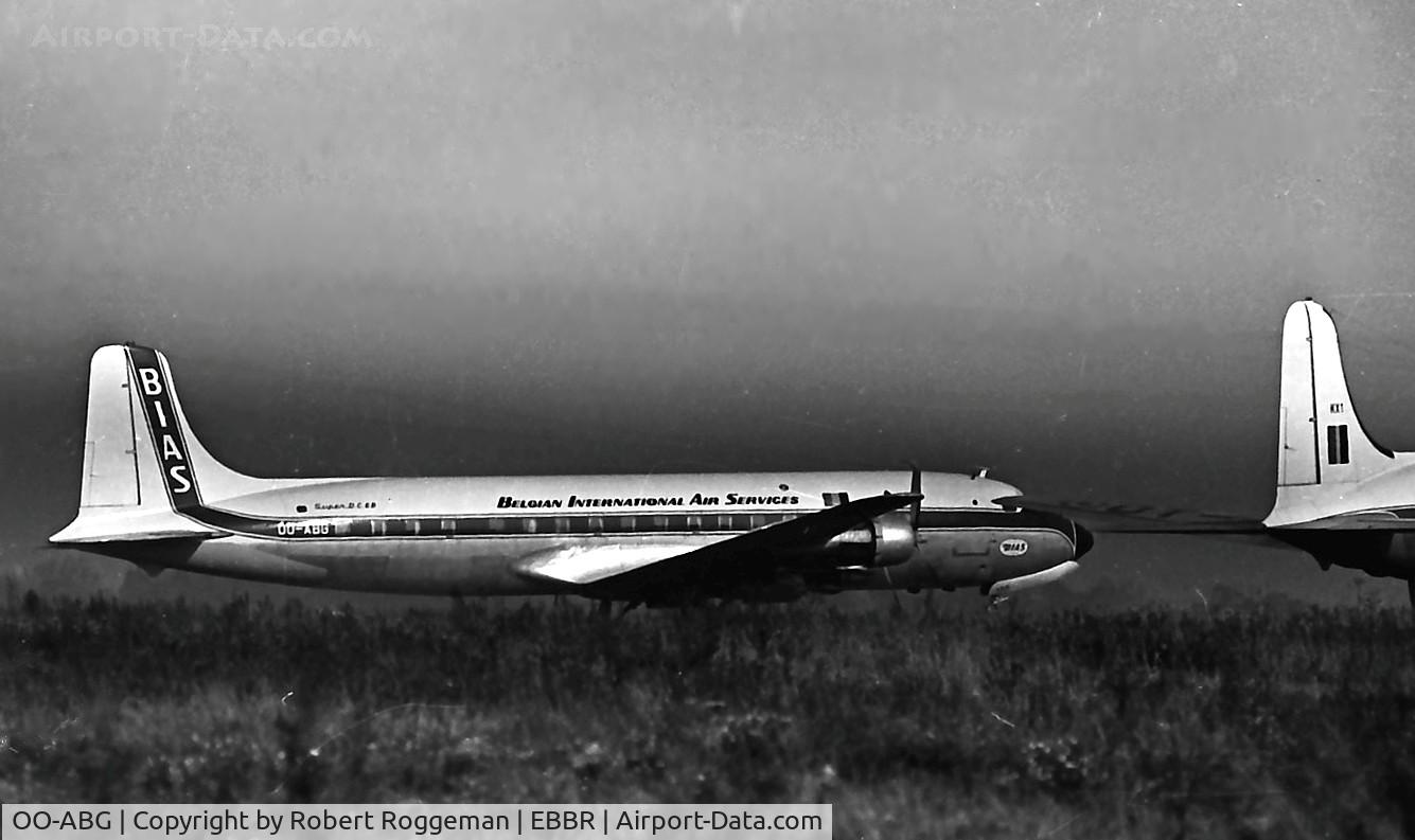 OO-ABG, 1953 Douglas DC-6B C/N 43829, BIAS.Belgian International Air Service.1965.