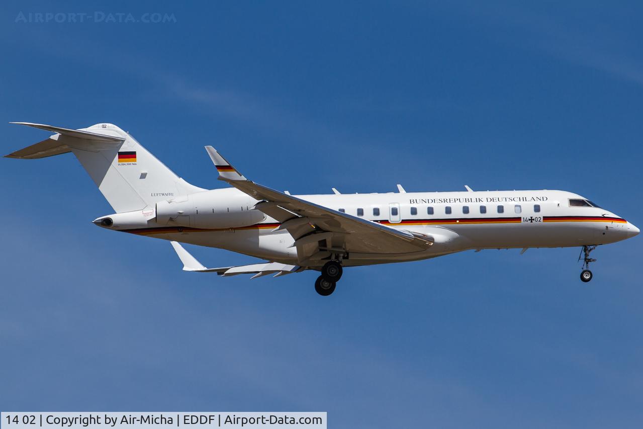 14 02, 2010 Bombardier BD-700-1A11 Global 5000 C/N 9404, German Air Force