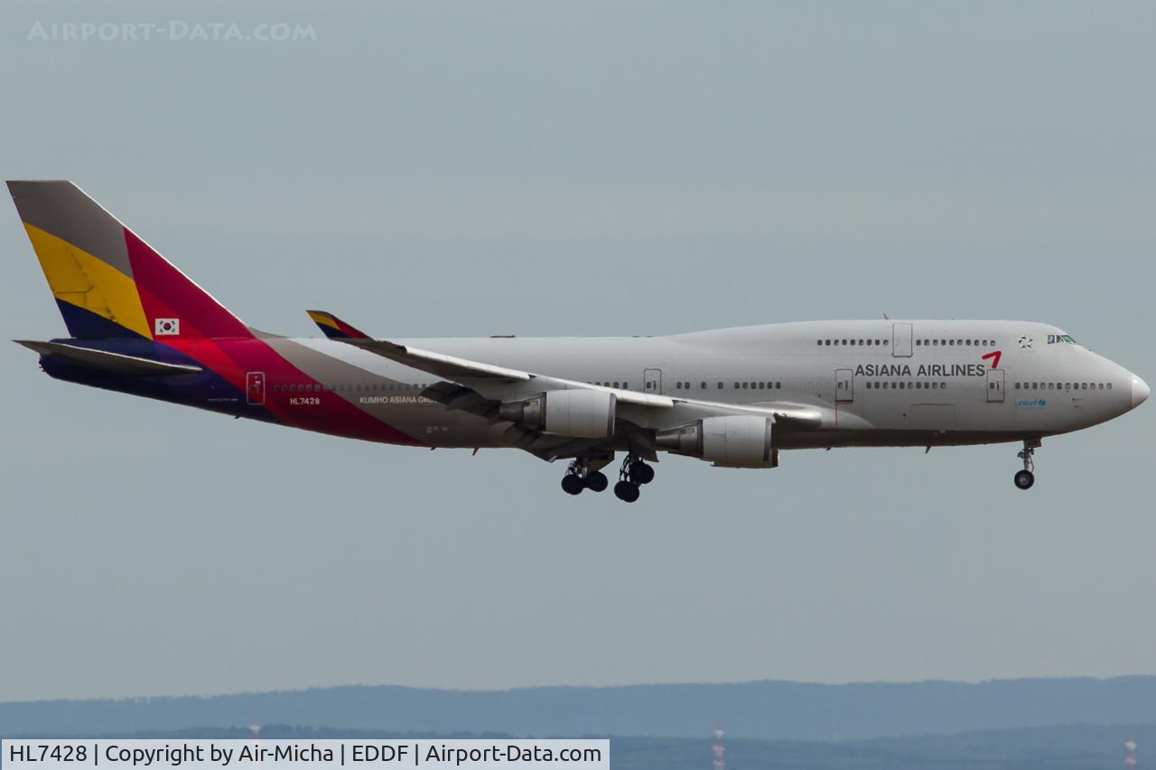 HL7428, 1998 Boeing 747-48E C/N 28552, Asiana Airlines