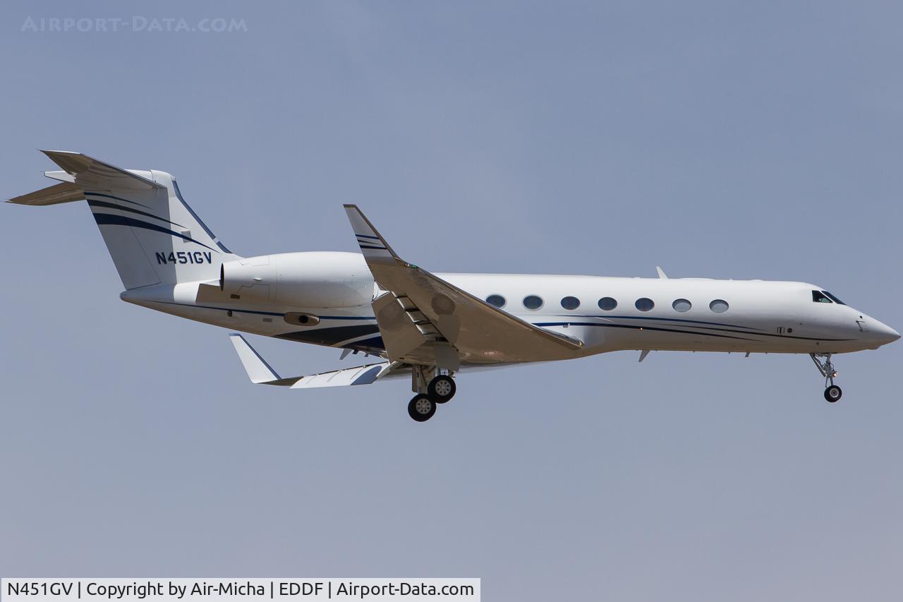 N451GV, 2013 Gulfstream Aerospace GV-SP (G550) C/N 5451, Private