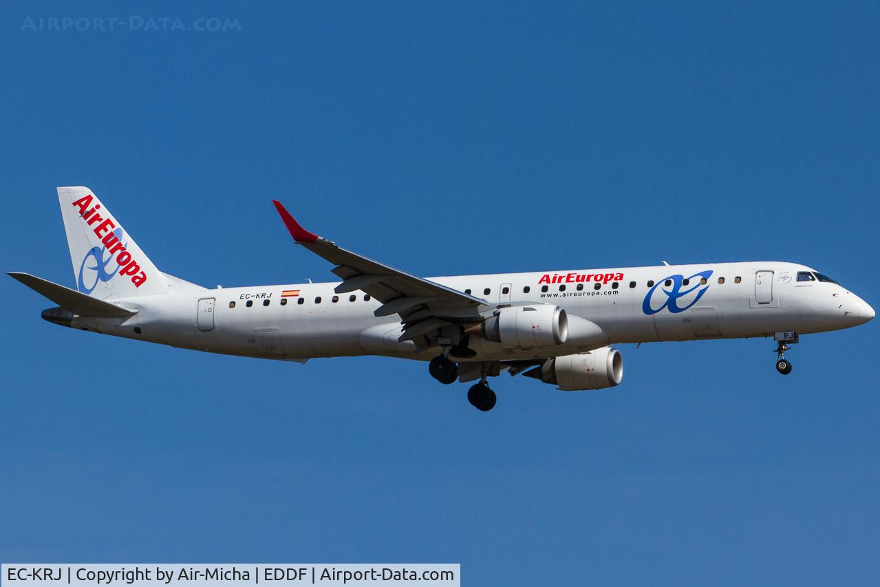 EC-KRJ, 2008 Embraer 195LR (ERJ-190-200LR) C/N 19000196, Air Europa