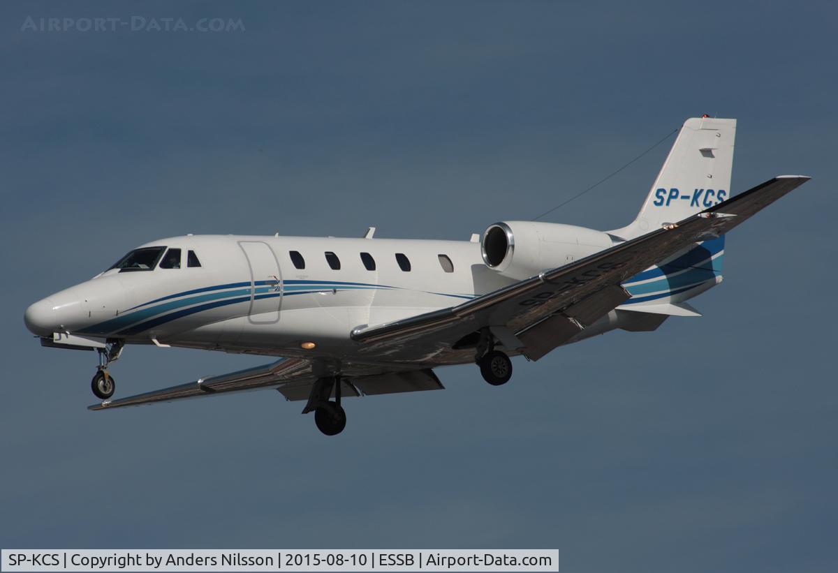 SP-KCS, 2006 Cessna 560XLS Citation Excel C/N 560-5649, On short final runway 30.