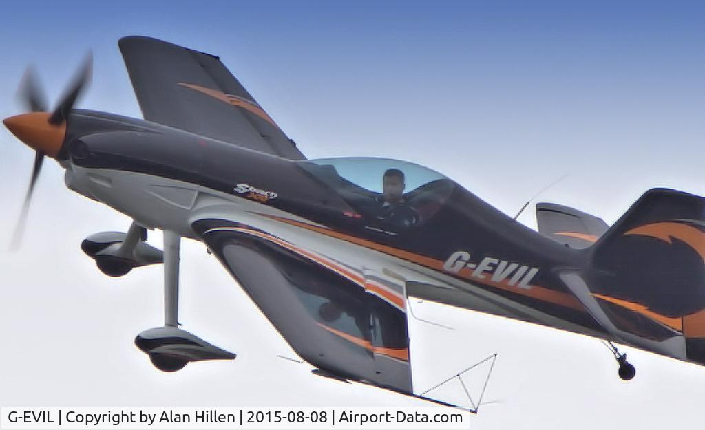 G-EVIL, 2012 XtremeAir XA-41 Sbach 300 C/N 005, fiypast at Newtownards airfield