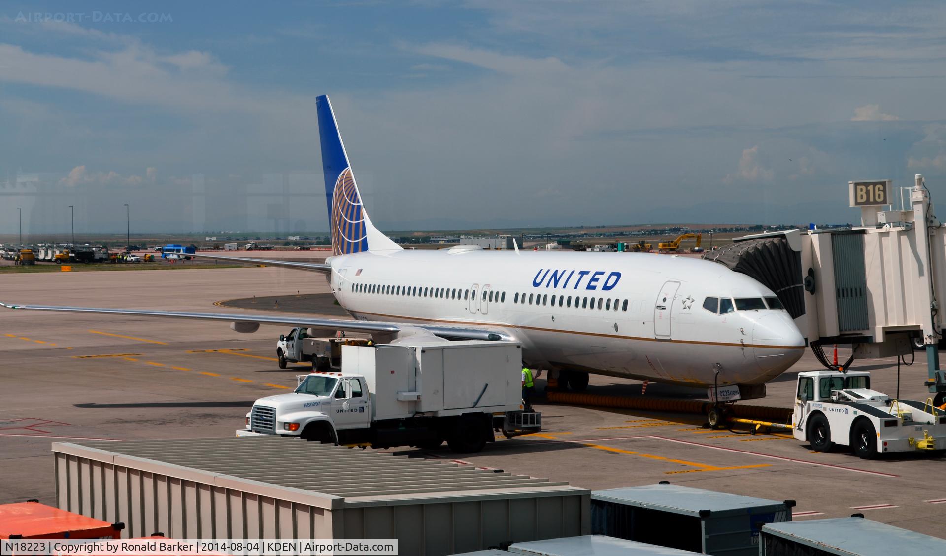 N18223, 1998 Boeing 737-824 C/N 28932, Gate B16 Denver