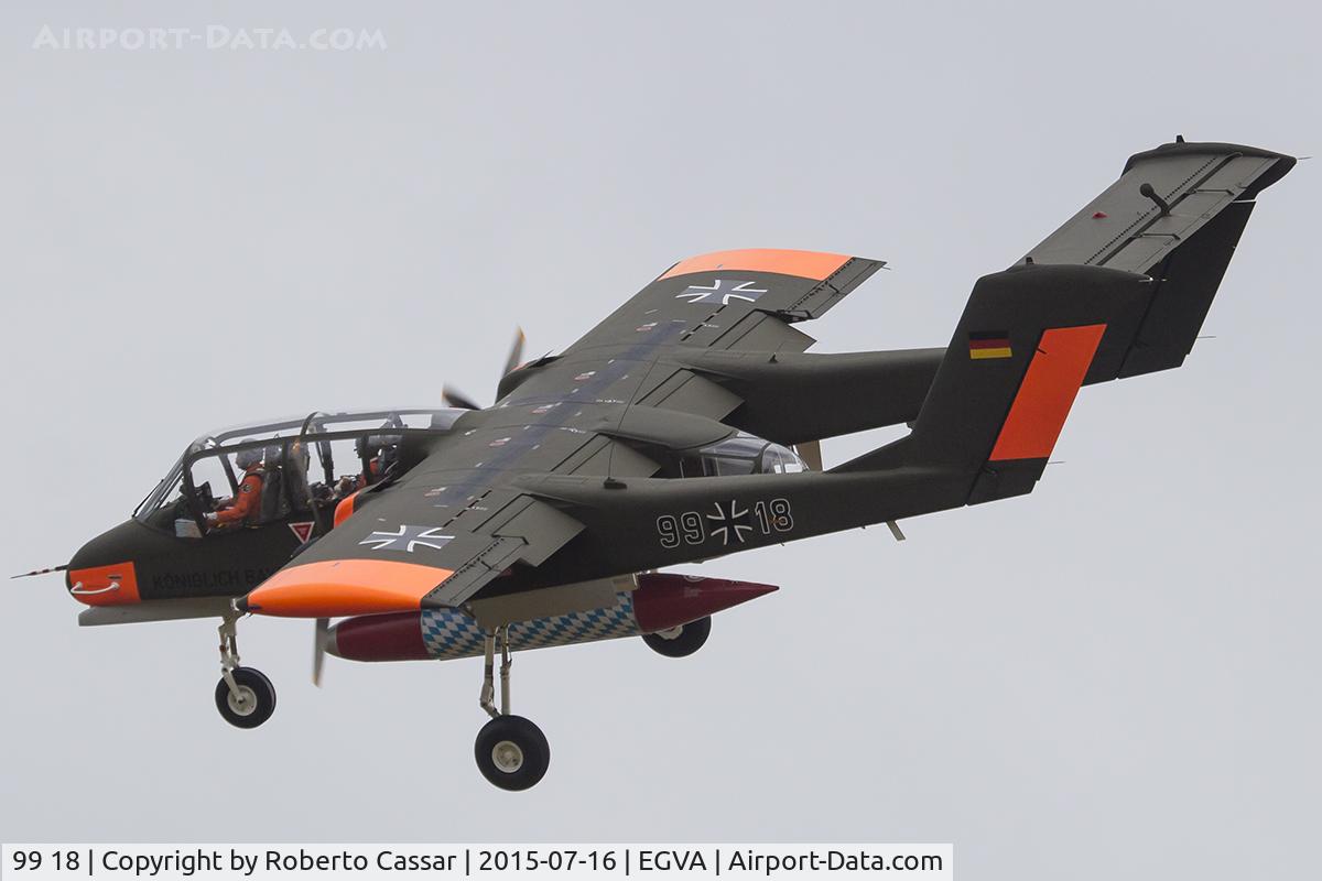 99 18, 1971 North American OV-10B Bronco C/N 338-3, Fairford