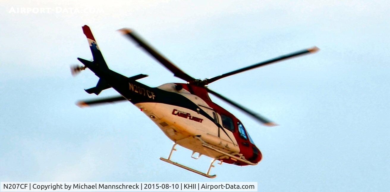 N207CF, 2000 Agusta A-119 C/N 14006, Flying down the lake in  Lake havasu  Heading to the airfield