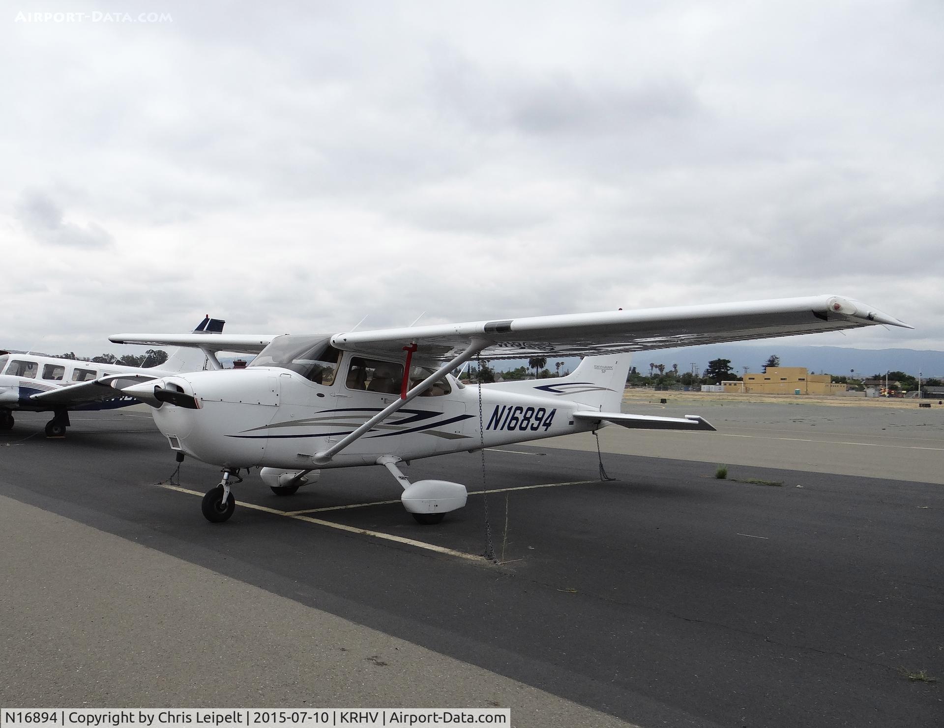 N16894, 2007 Cessna 172S C/N 172S10615, G Flux LLC (Sonoma, CA) 2007 Cessna 172S parked on the Nice Air ramp at Reid Hillview Airport, CA.