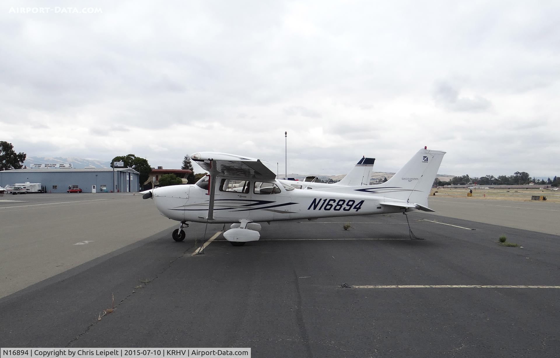 N16894, 2007 Cessna 172S C/N 172S10615, G Flux LLC (Sonoma, CA) 2007 Cessna 172S parked on the Nice Air ramp at Reid Hillview Airport, CA.