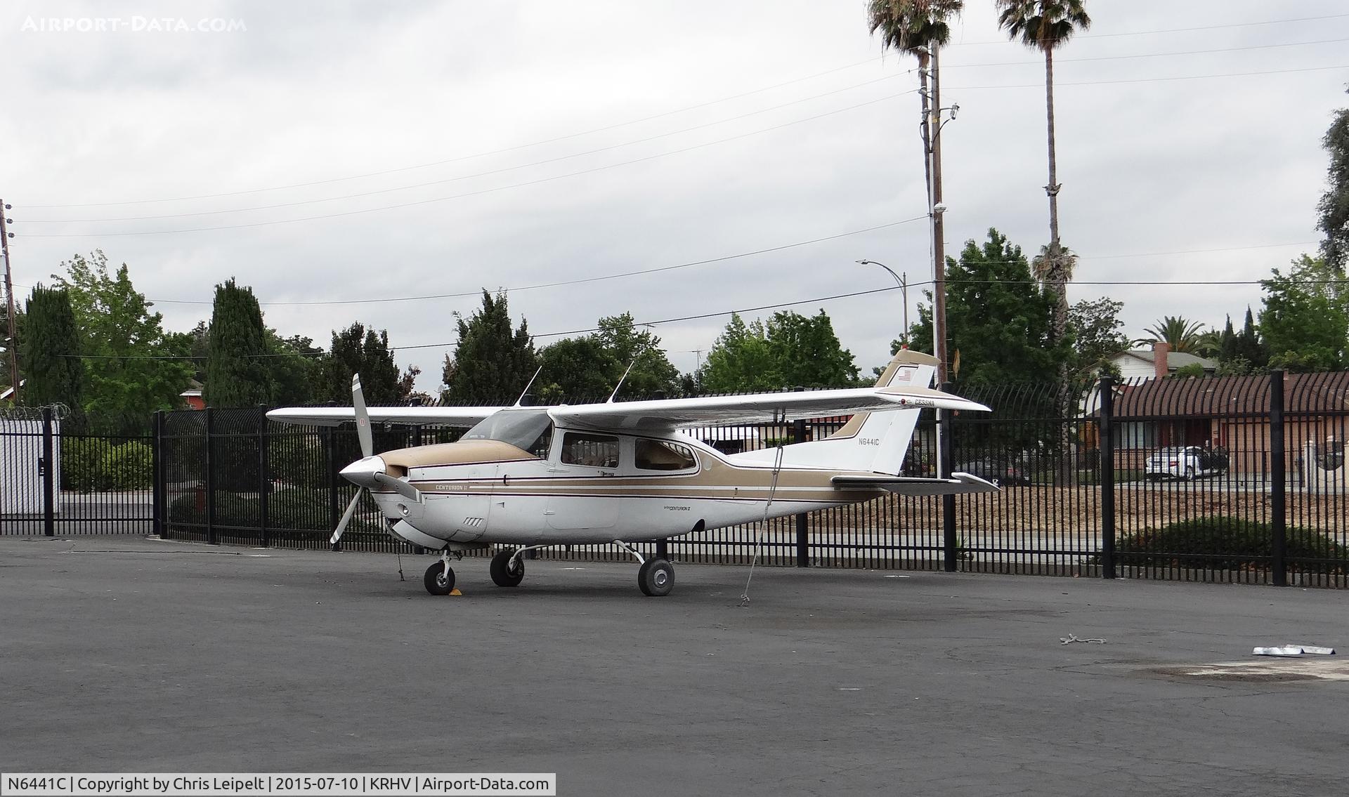 N6441C, 1980 Cessna T210N Turbo Centurion C/N 21063889, A locally based 1980 Cessna T210N parked at its tie down at Reid Hillview Airport, CA.