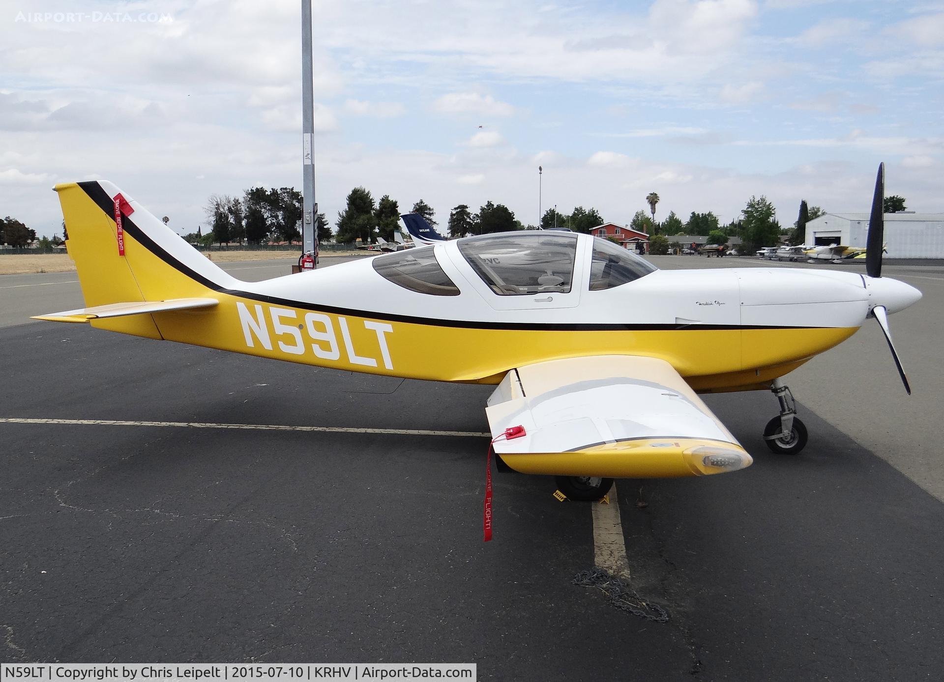 N59LT, Stoddard-Hamilton Glasair II RG C/N 2044, A transient Glasair IIRG parked at Nice Air aviation at Reid Hillview Airport, CA.