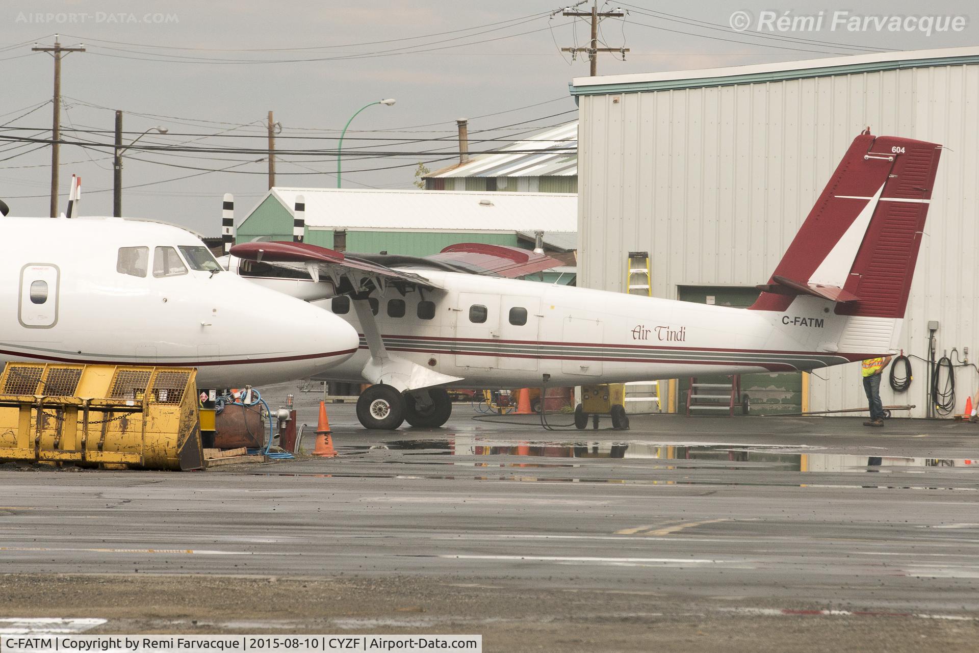 C-FATM, 1969 De Havilland Canada DHC-6-300 Twin Otter C/N 265, On turn-over - getting charged up.
