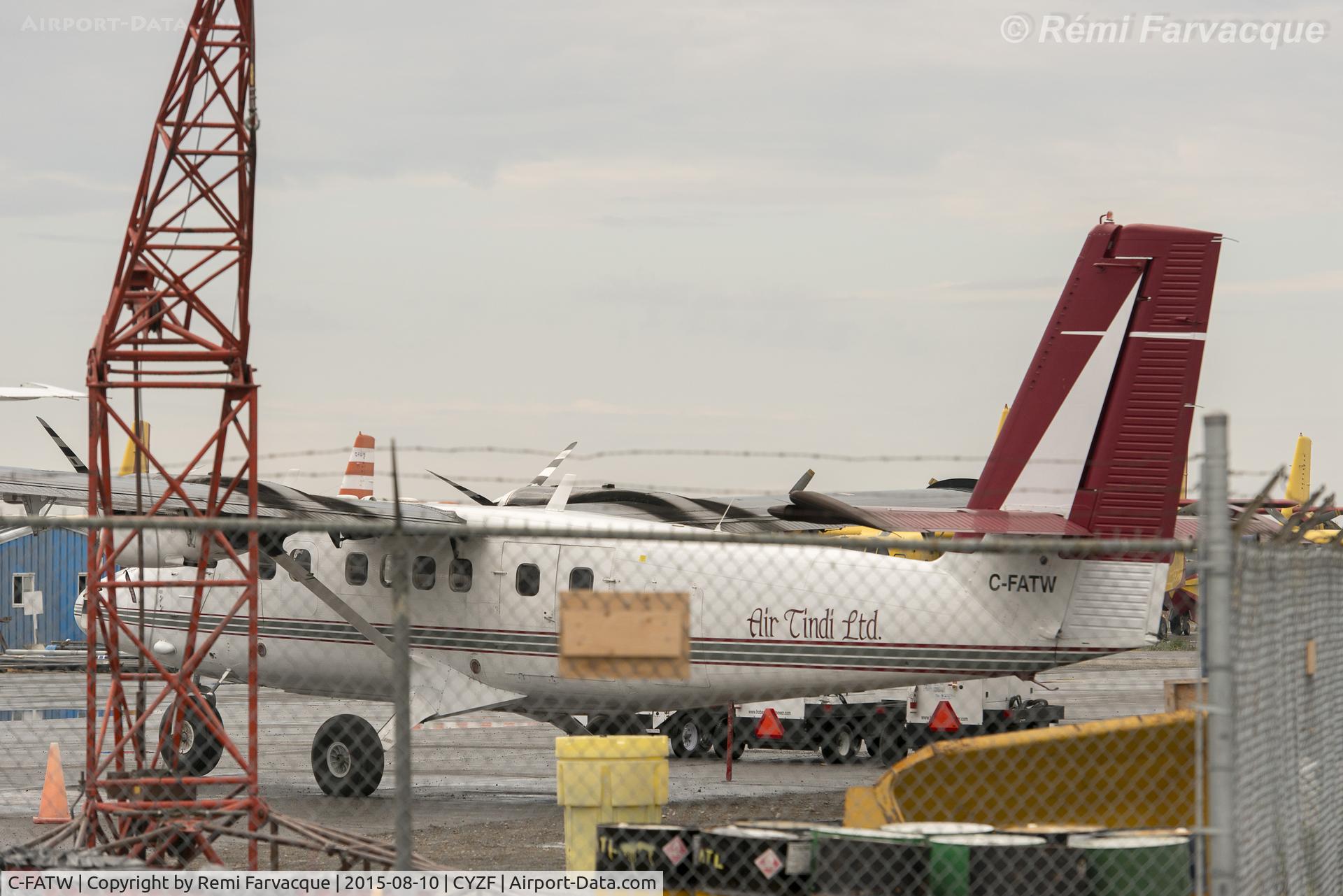 C-FATW, 1977 De Havilland Canada DHC-6-310 Twin Otter C/N 525, Parked in a corner, waiting ...